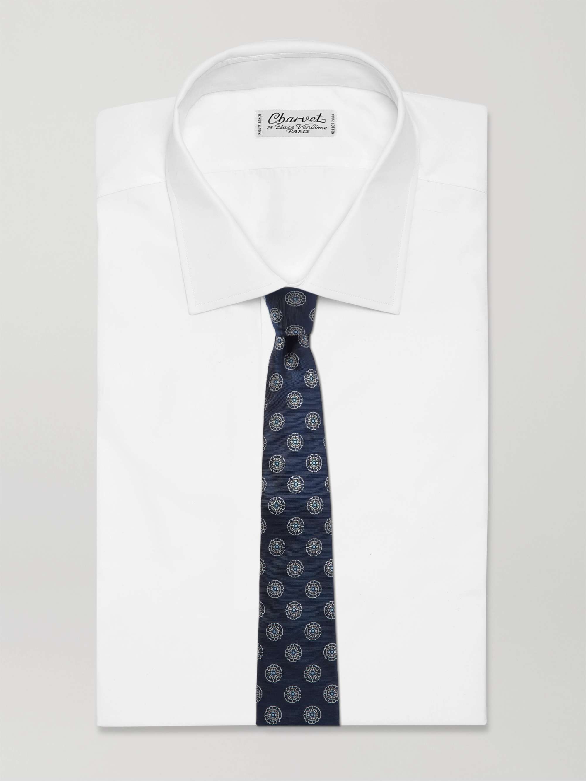 FAVOURBROOK Waldegrave 8.5cm Embroidered Silk-Faille Tie