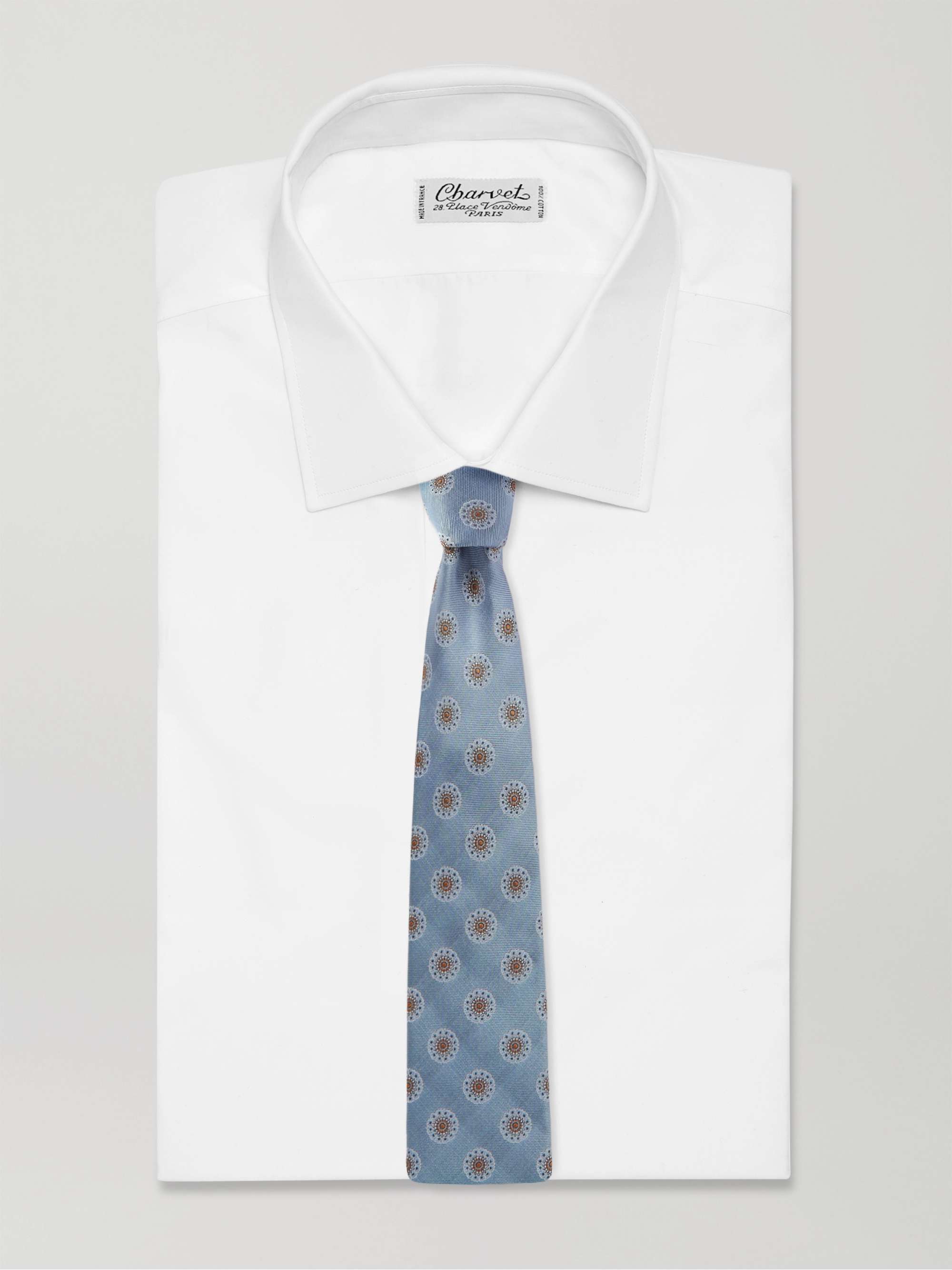 FAVOURBROOK Waldegrave 8.5cm Embroidered Silk-Faille Tie