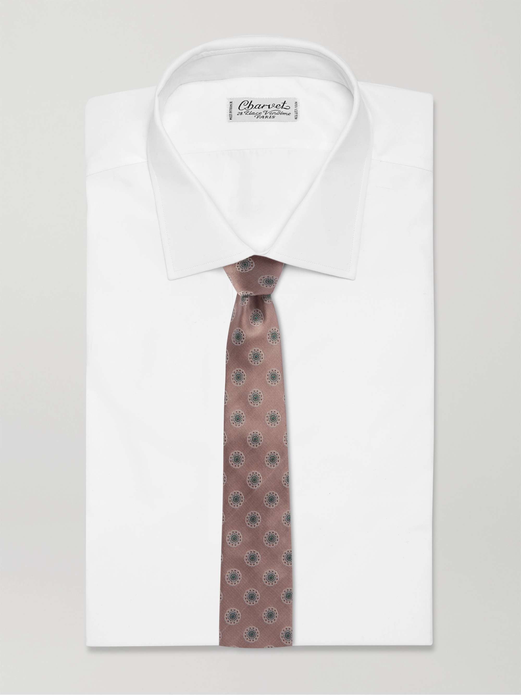 FAVOURBROOK Waldegrave 8.5cm Embroidered Silk-Faille Tie