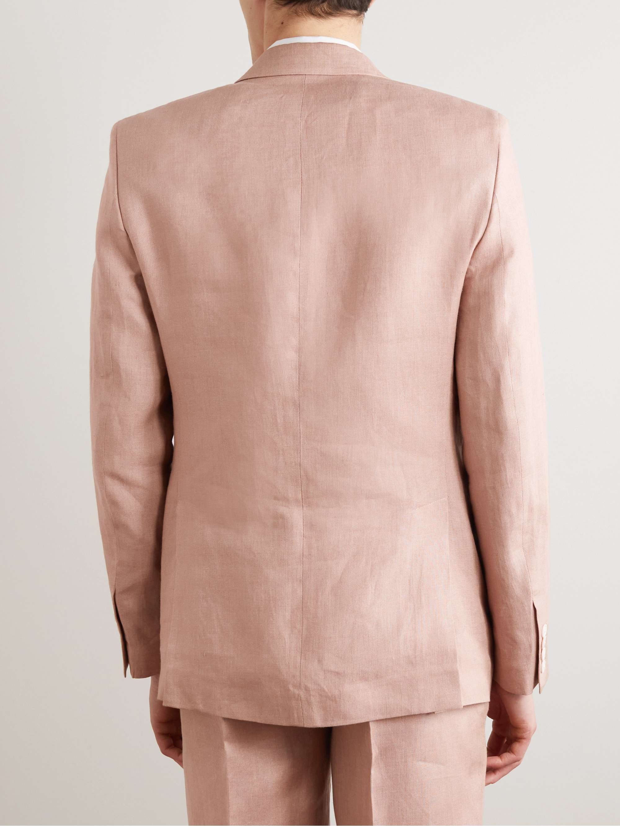 FAVOURBROOK Dawlish Ebury Slim-Fit Herringbone Linen Suit Jacket
