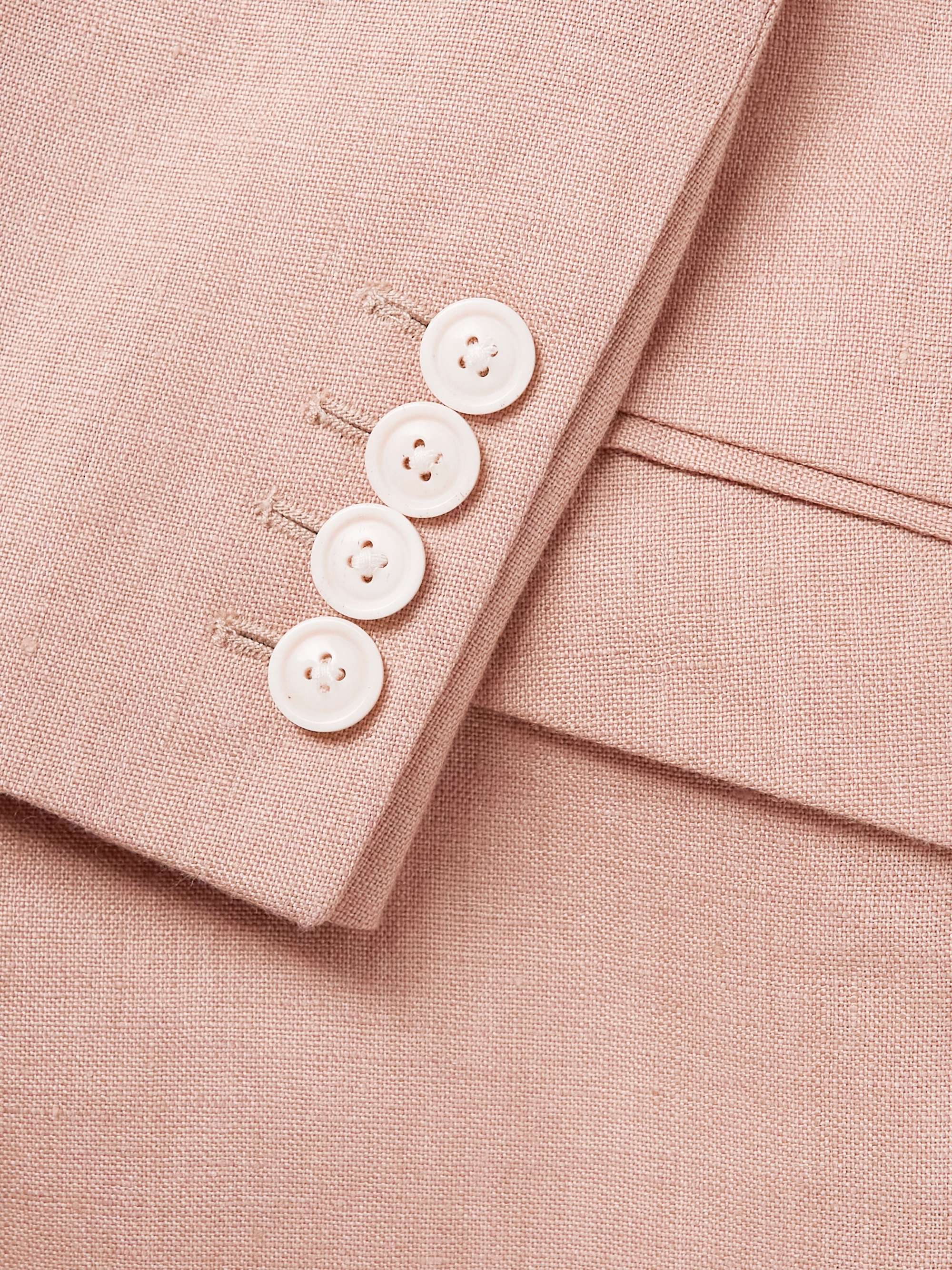 FAVOURBROOK Dawlish Ebury Slim-Fit Herringbone Linen Suit Jacket