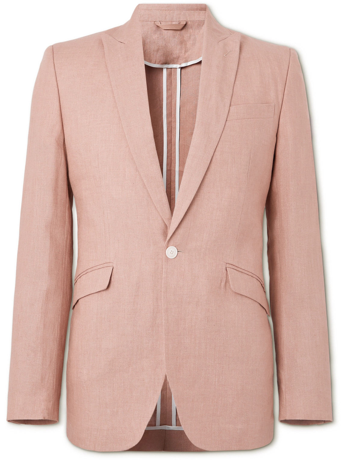 Sidmouth Ebury Slim-Fit Herringbone Linen Suit Jacket