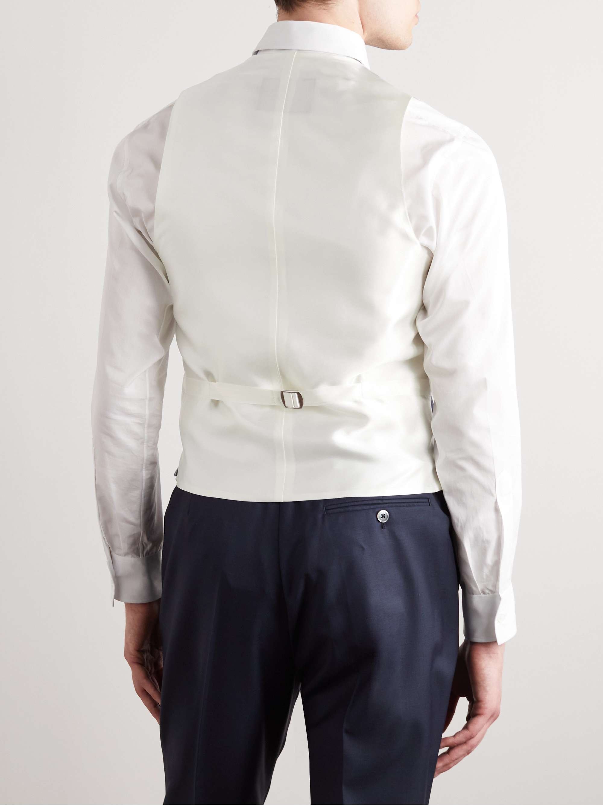 FAVOURBROOK Wolferton Double-Breasted Linen Waistcoat