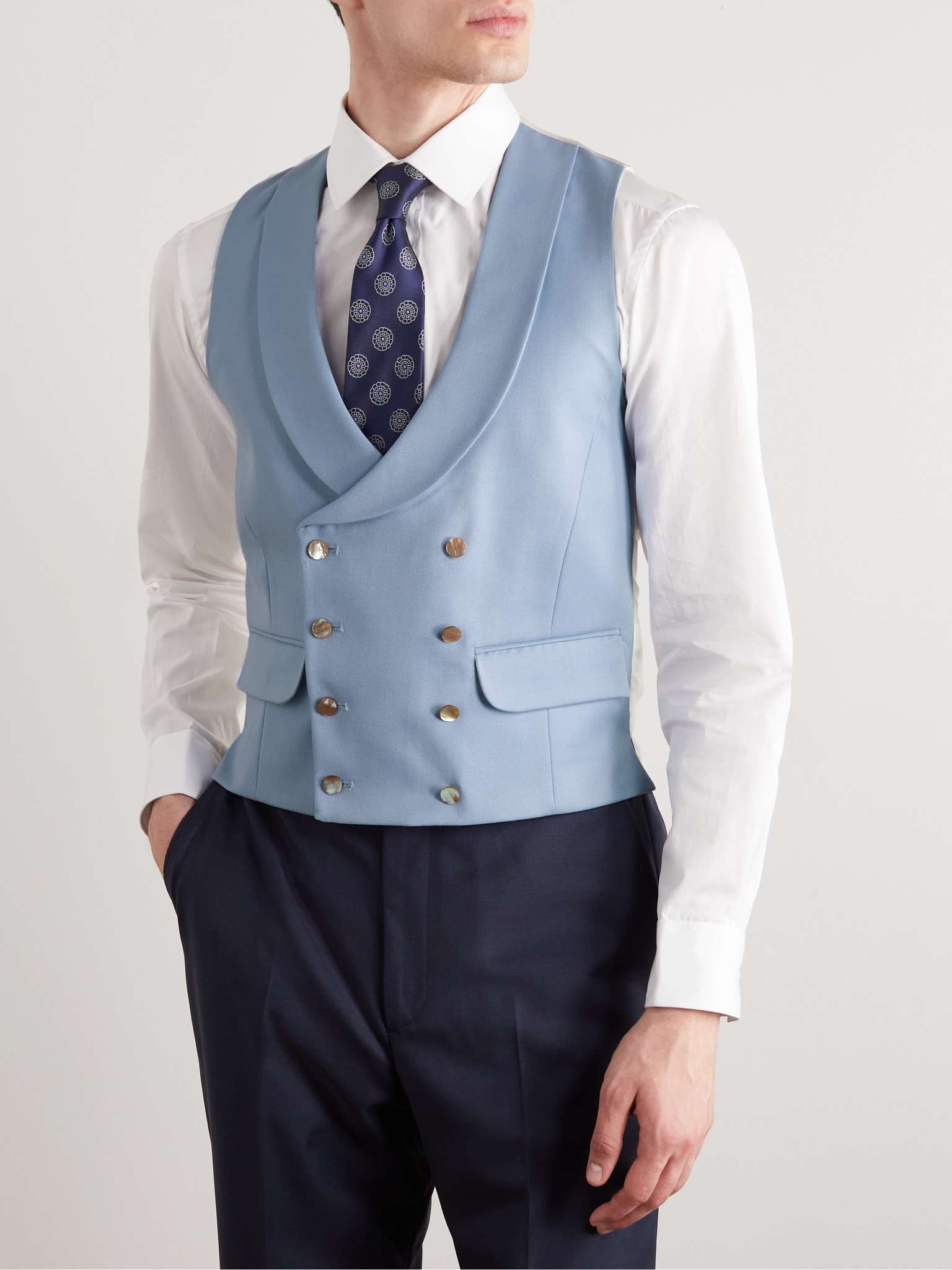 Vest For Men with Shawl Lapel,Waistcote -Yellow main image 1