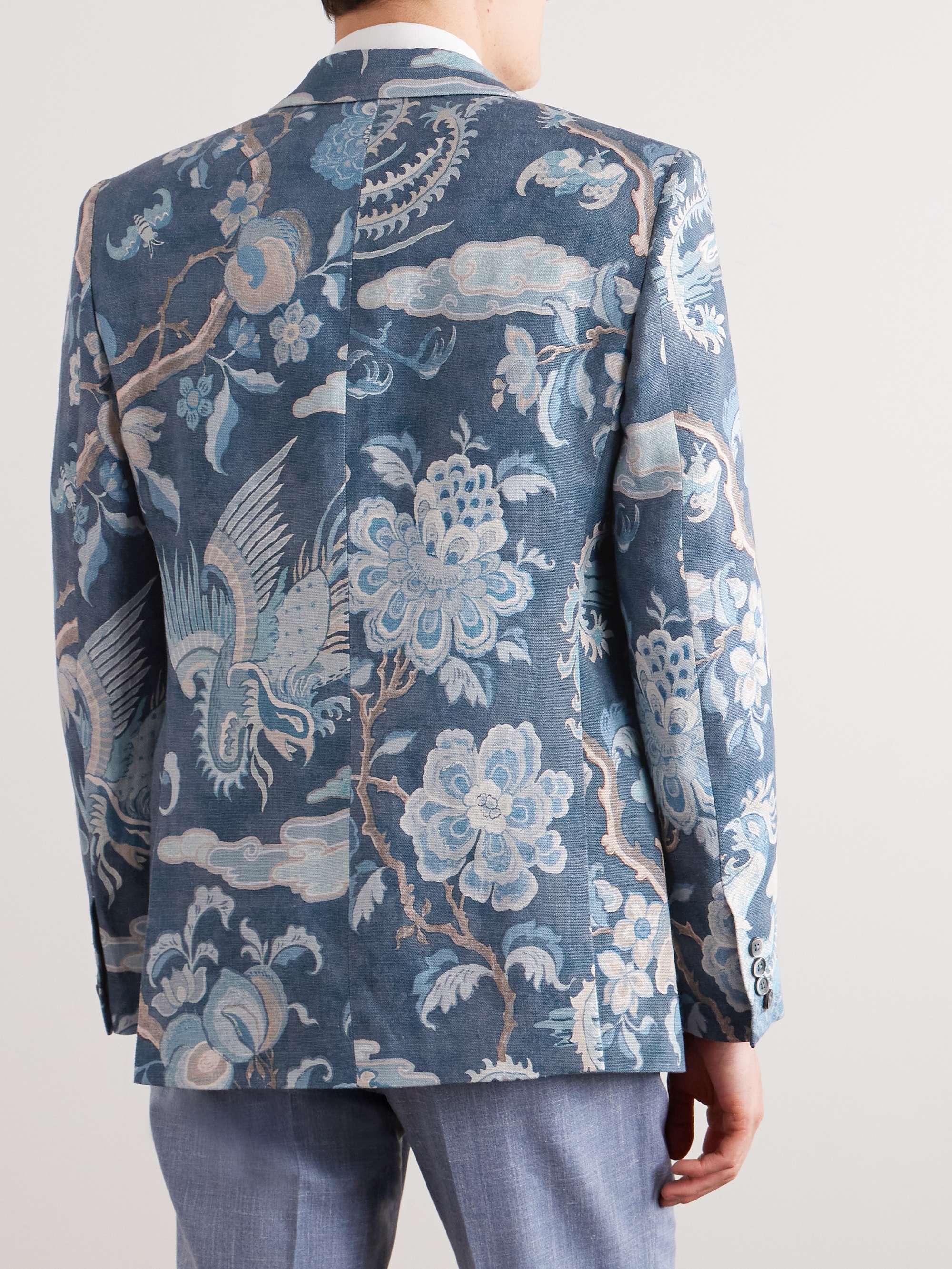 FAVOURBROOK Chifu Newport Printed Linen Blazer