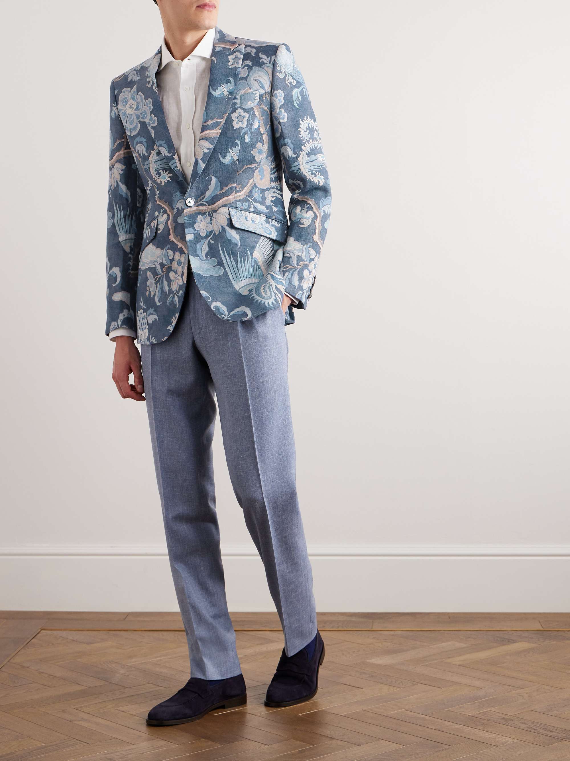 FAVOURBROOK Chifu Newport Printed Linen Blazer