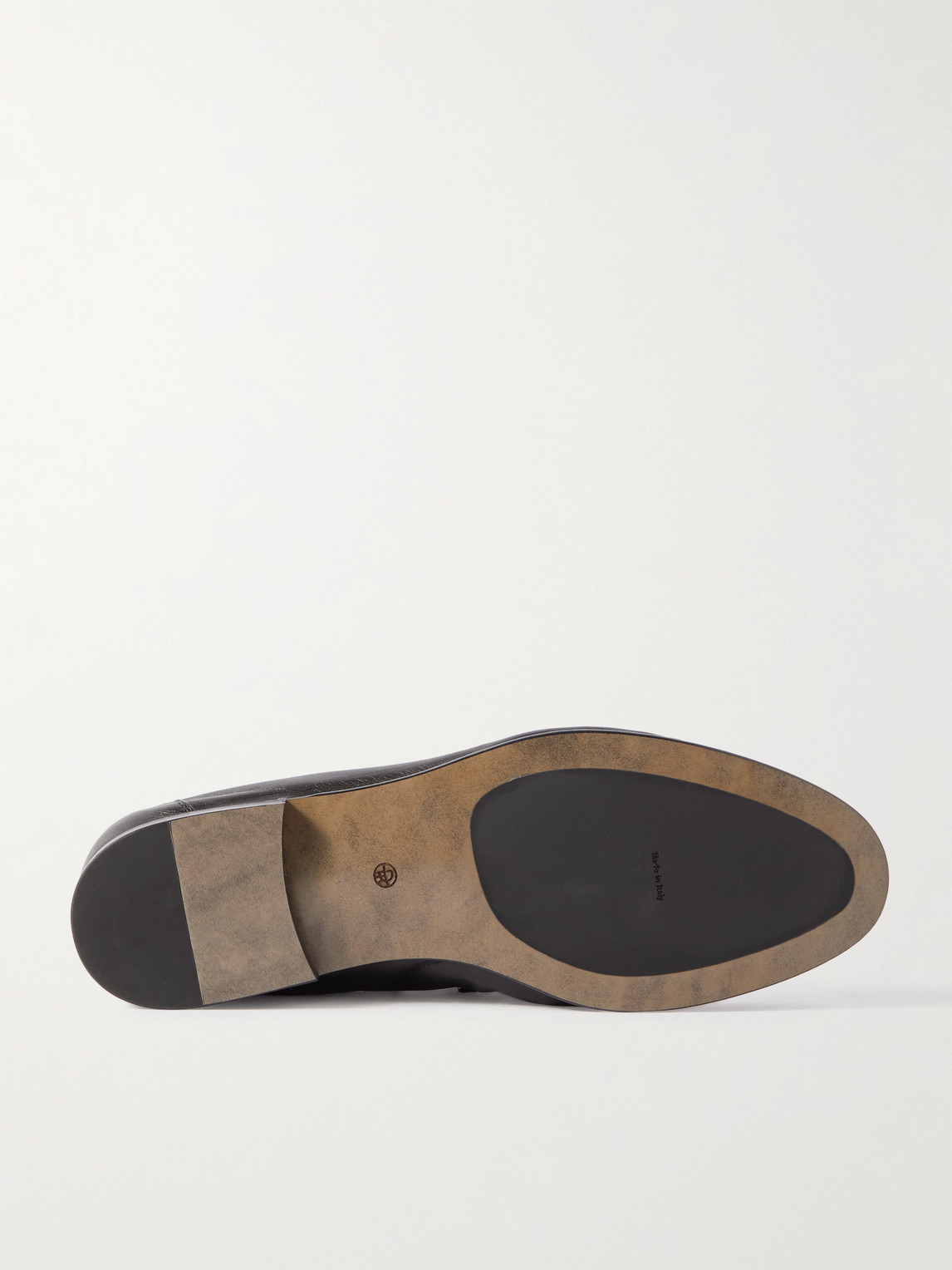The Row Leather Loafers In Black