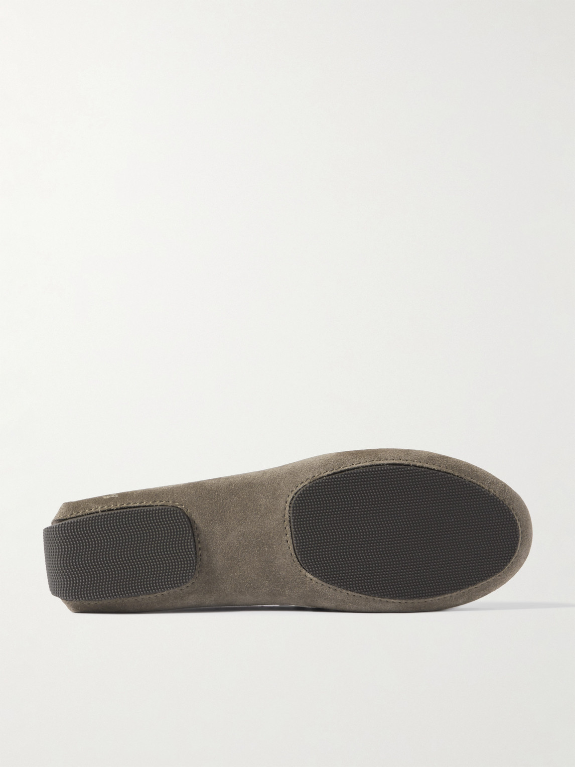 Shop The Row Lucca Suede Driving Shoes In Gray