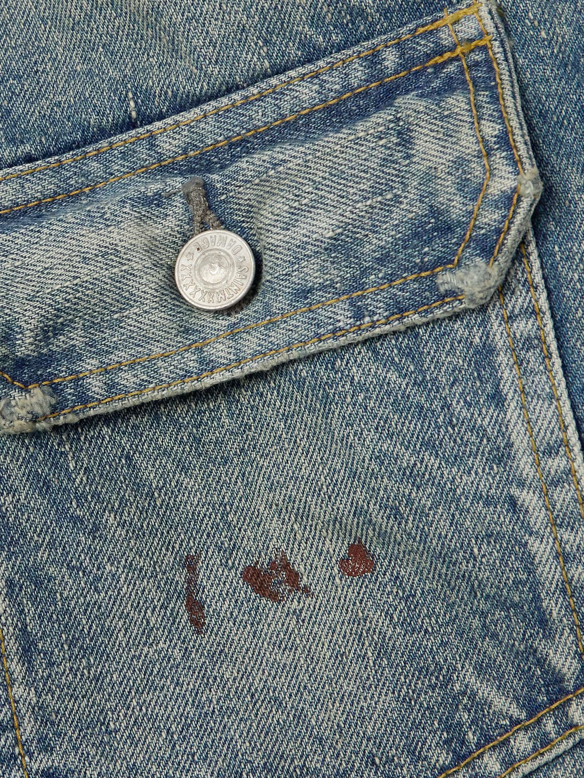SAINT MXXXXXX Distressed Denim Jacket for Men | MR PORTER SAINT MXXXXXX Distressed Denim Jacket for Men | MR PORTER