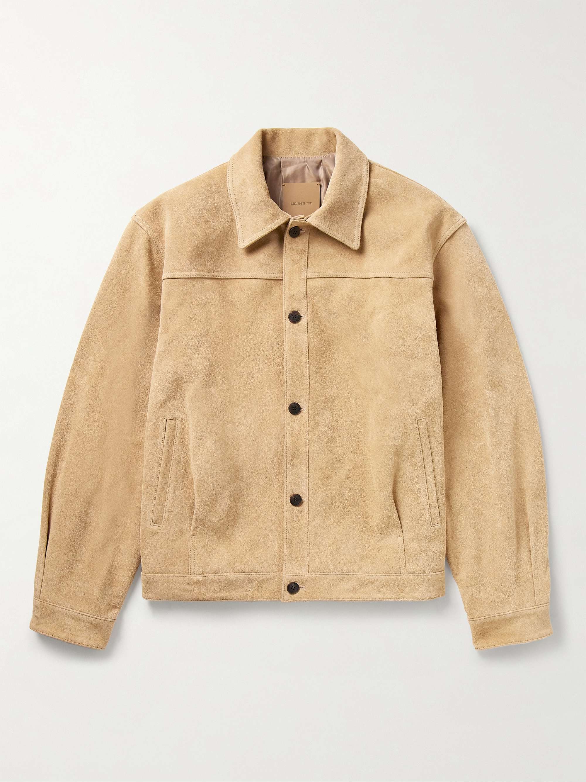 Yellow suede deals jacket mens