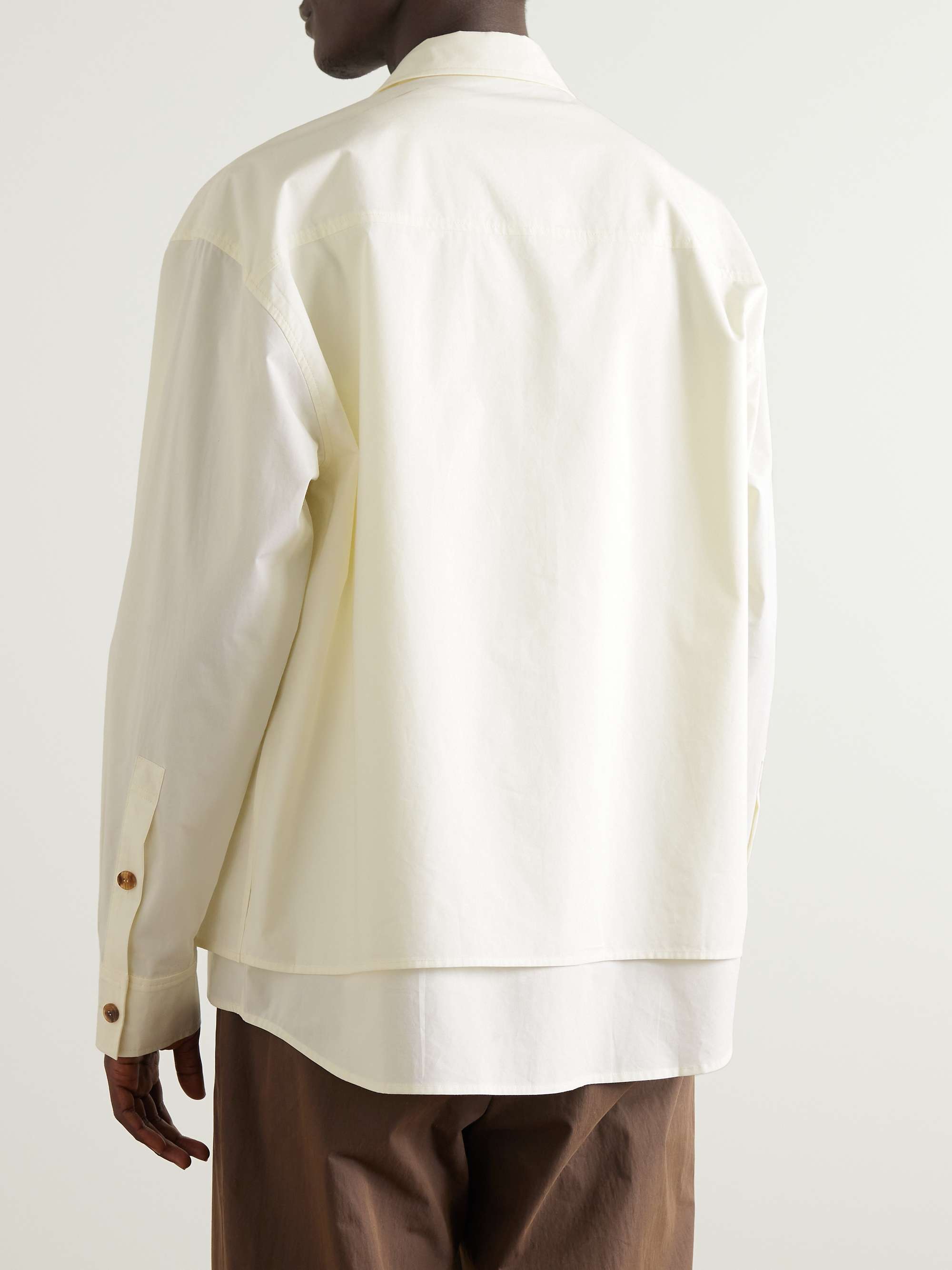 LE 17 SEPTEMBRE Layered Cotton-Poplin Shirt for Men | MR PORTER
