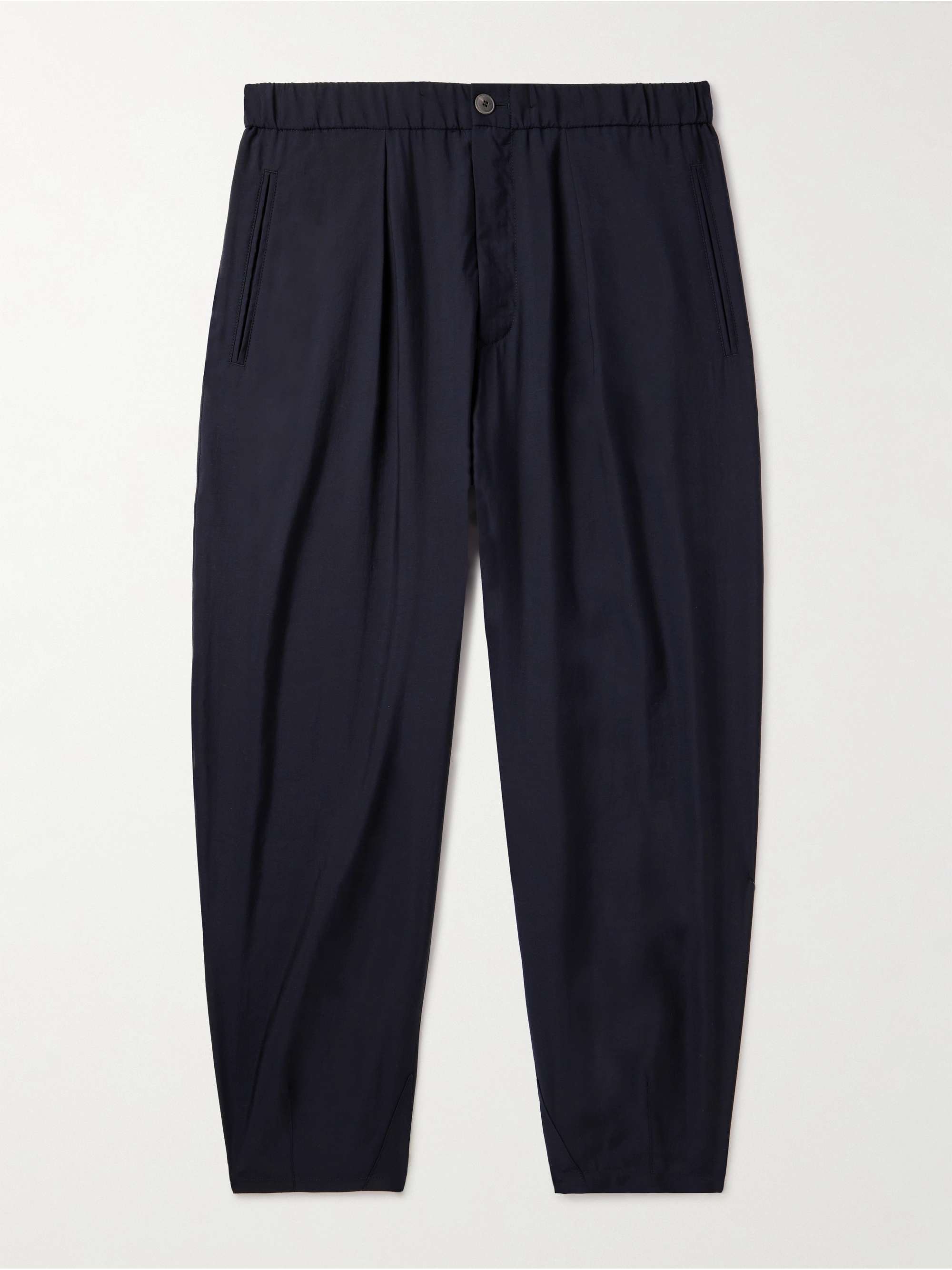 GIORGIO ARMANI Straight-Leg Lyocell and Silk-Blend Suit Trousers | MR ...