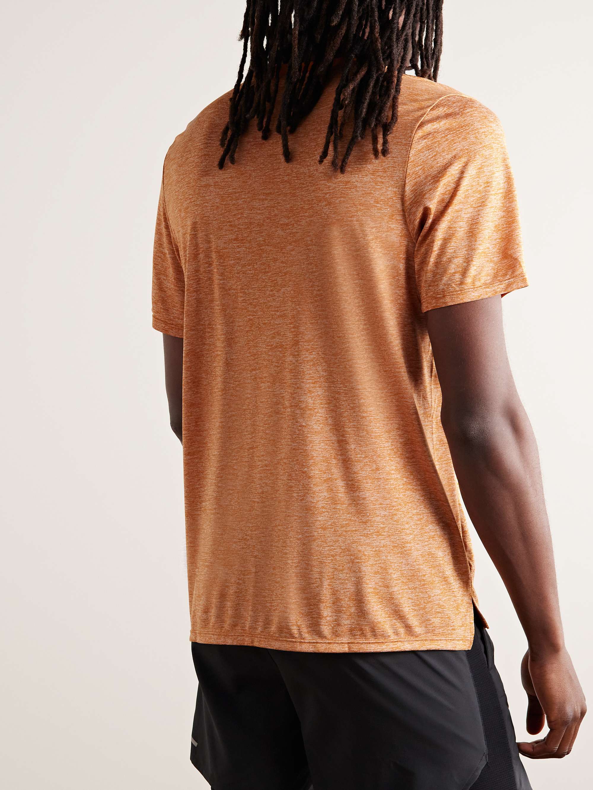 NIKE RUNNING Rise 365 Logo-Print Space-Dyed Dri-FIT Running T-Shirt