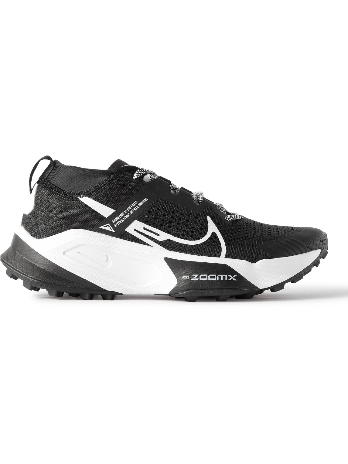 NIKE RUNNING - Zegama Stretch-Jersey and Rubber-Trimmed Mesh Trail Running Sneakers - Men - Black - US 8