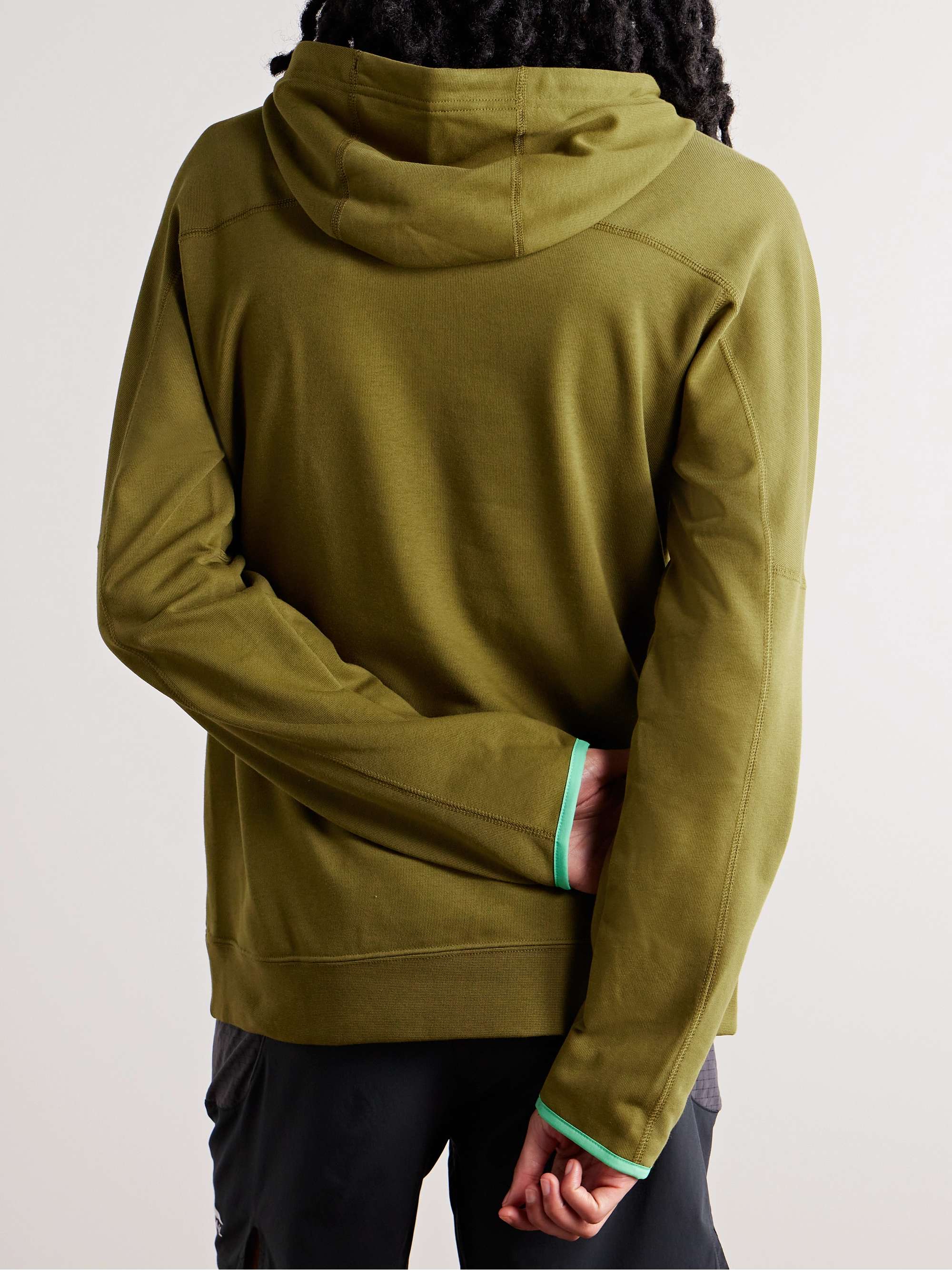 NIKE RUNNING Trail Magic Hour Logo-Print Cotton-Blend Dri-FIT Hoodie