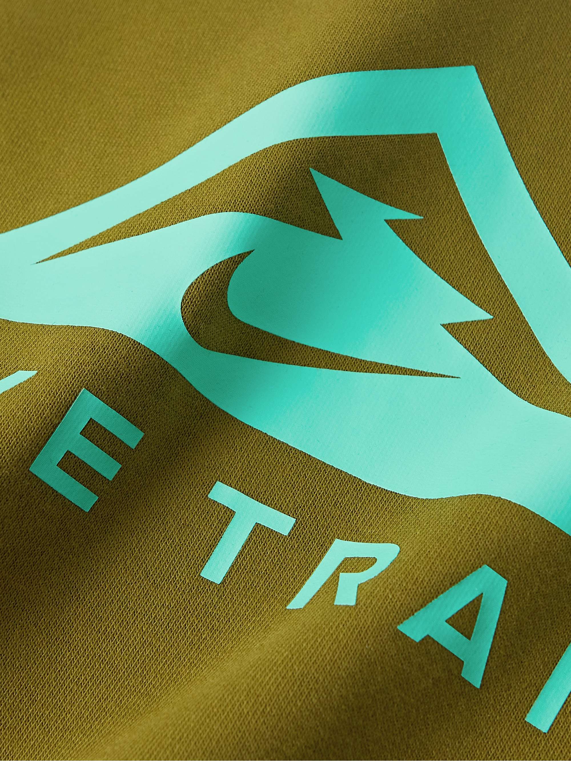 NIKE RUNNING Trail Magic Hour Logo-Print Cotton-Blend Dri-FIT Hoodie