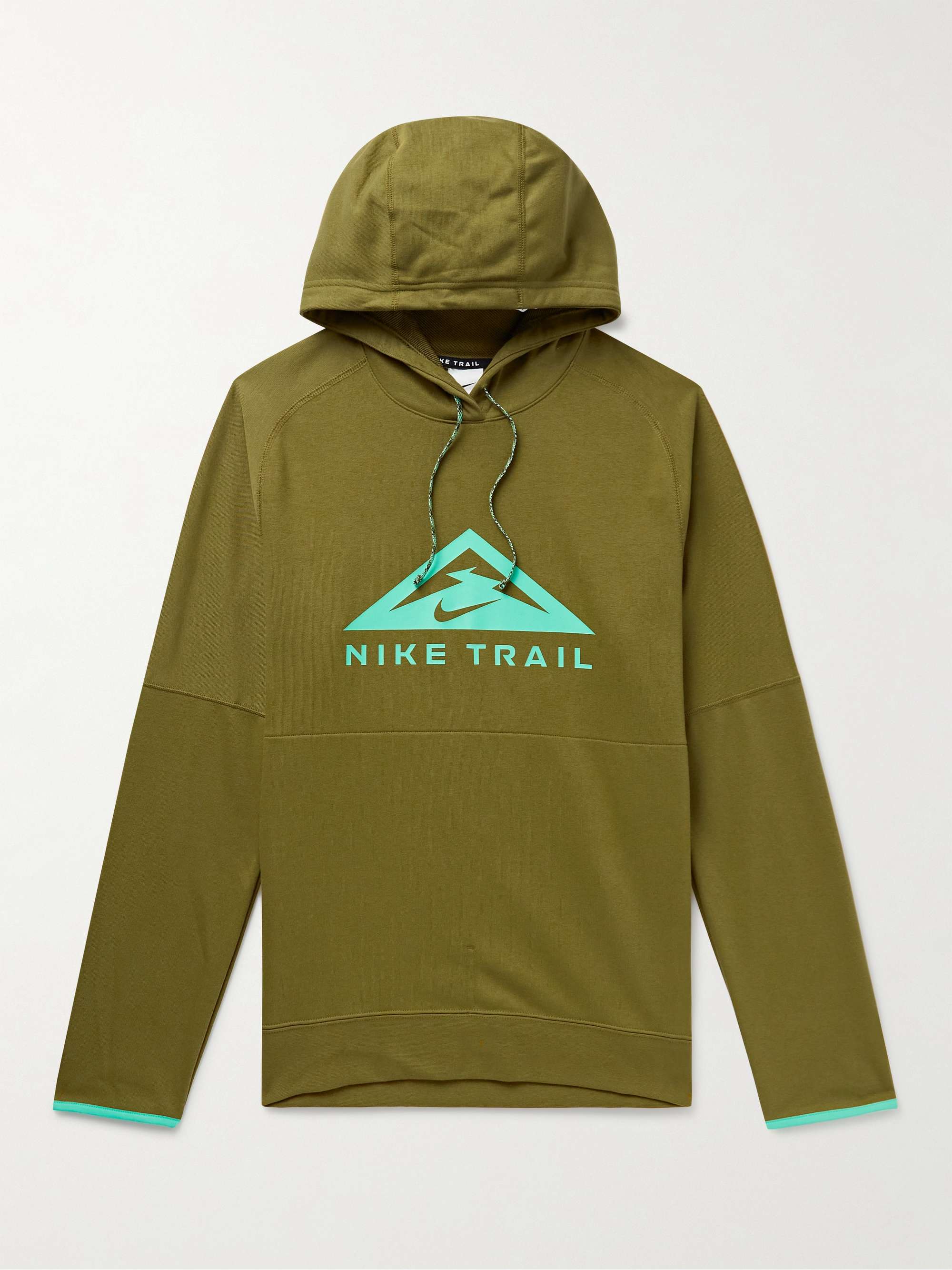 NIKE RUNNING Trail Magic Hour Logo-Print Cotton-Blend Dri-FIT Hoodie ...