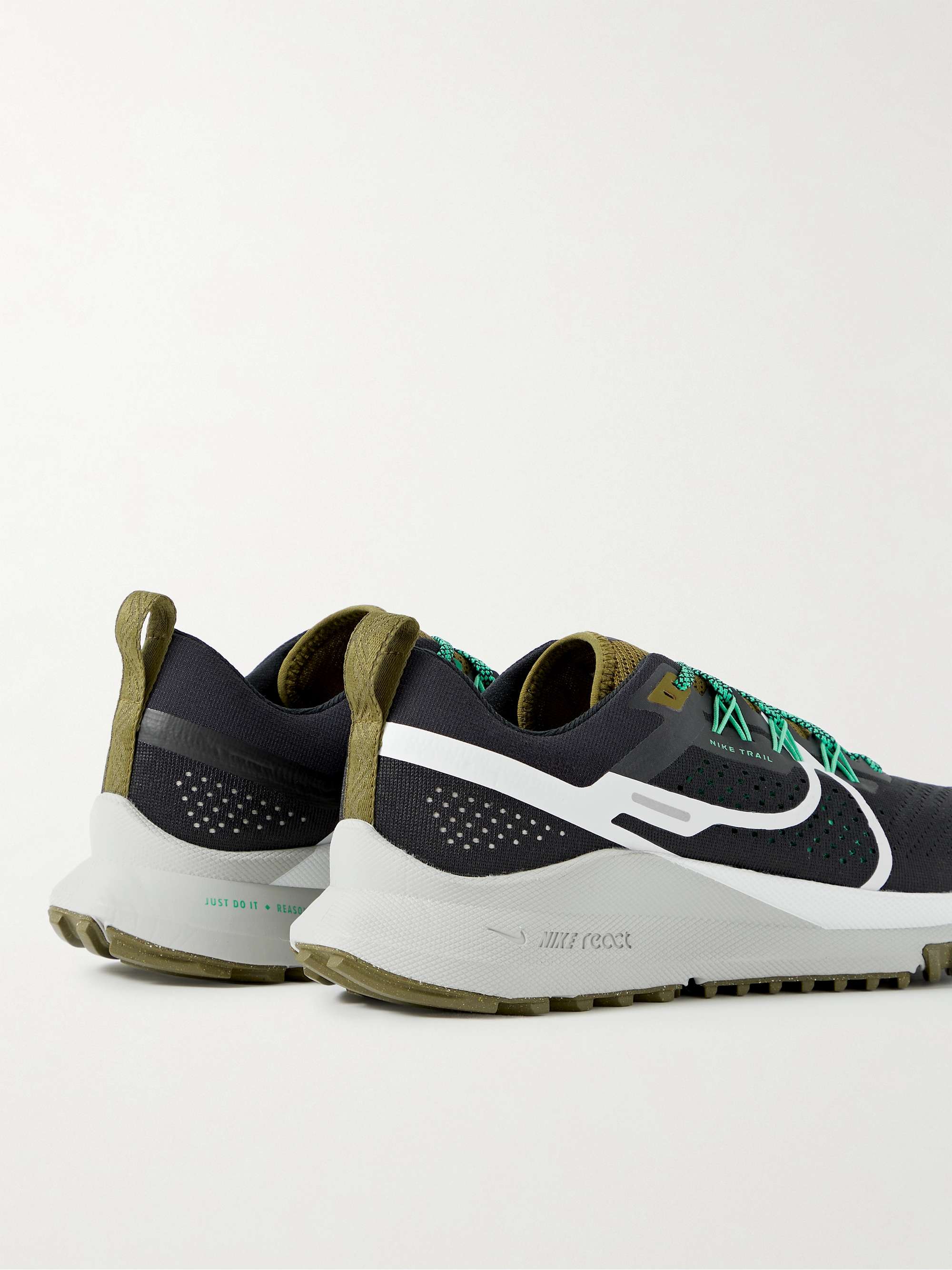 NIKE RUNNING React Pegasus Trail 4 Rubbier-Trimmed Mesh Sneakers