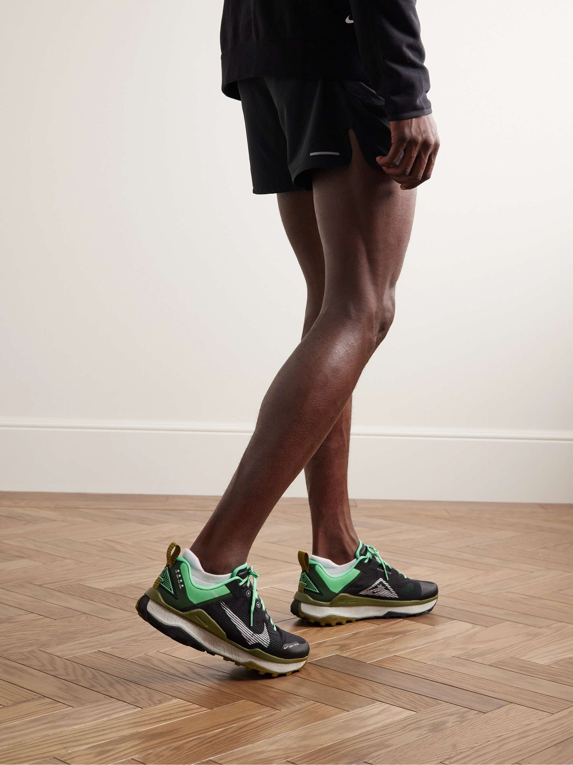 NIKE RUNNING React Wildhorse 8 Rubber-Trimmed Mesh Sneakers