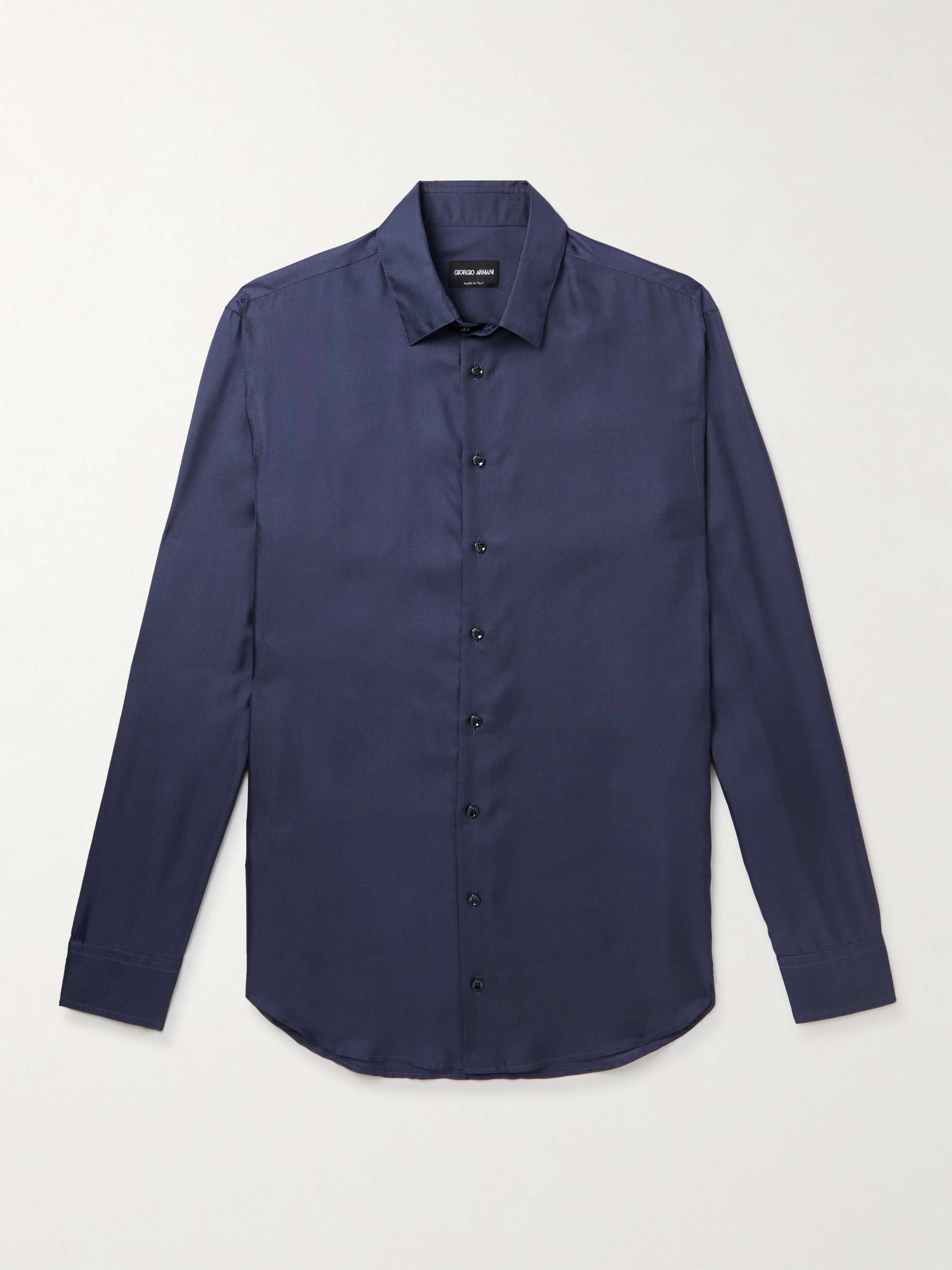 GIORGIO ARMANI Silk-Twill Shirt for Men | MR PORTER