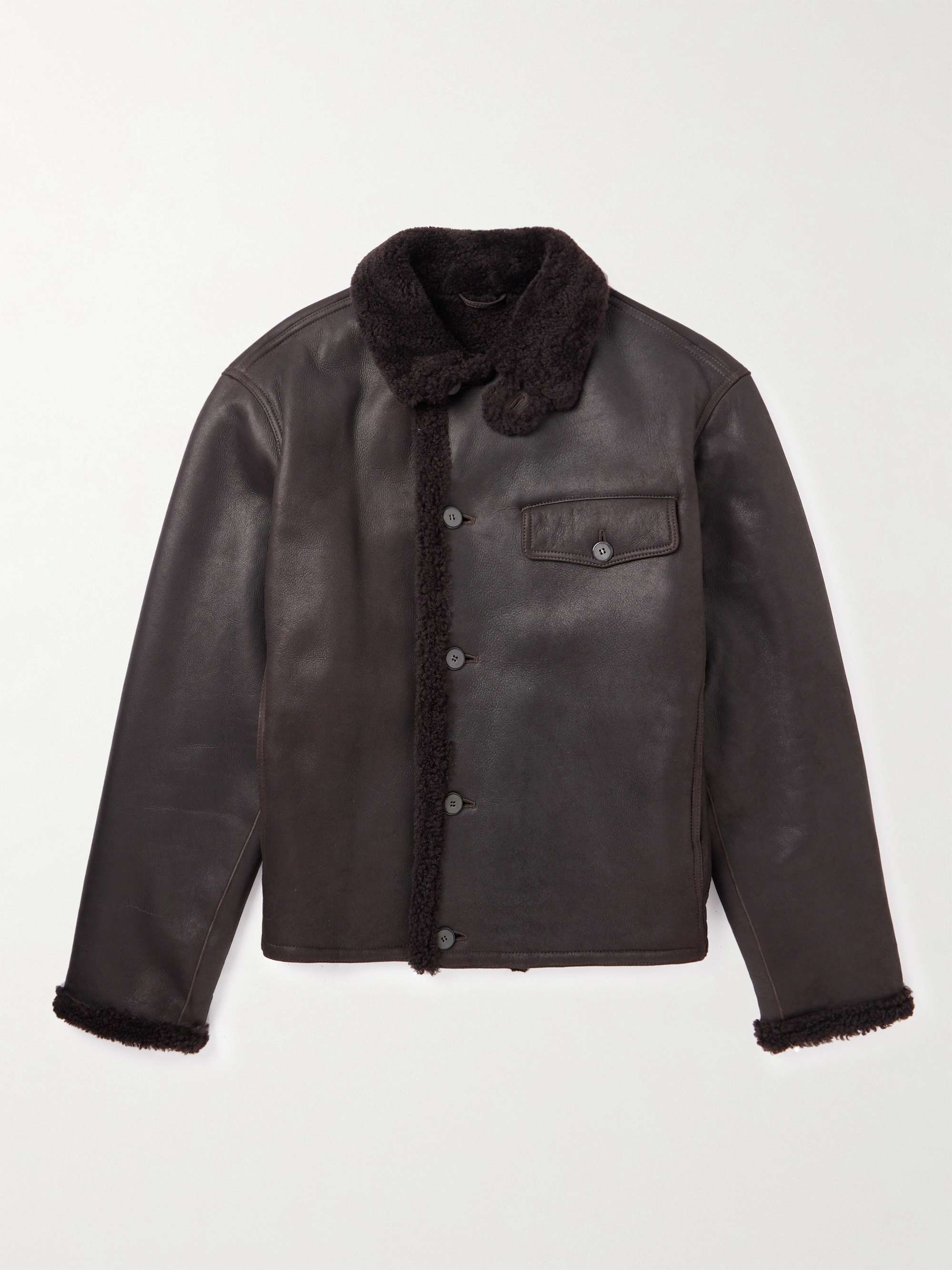 GIORGIO ARMANI Shearling Jacket for Men | MR PORTER
