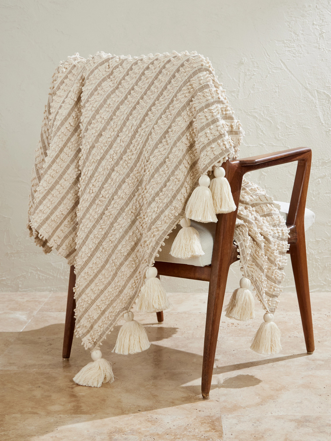 Soho Home Cassia Tasseled Cotton Throw