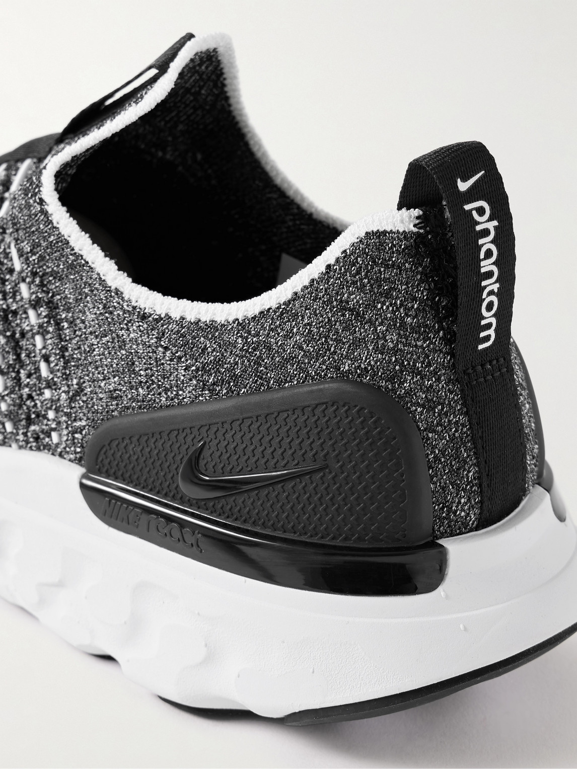 Shop Nike React Phantom Run 2 Rubber-trimmed Flyknit And Flyknit Loft Running Sneakers In Black