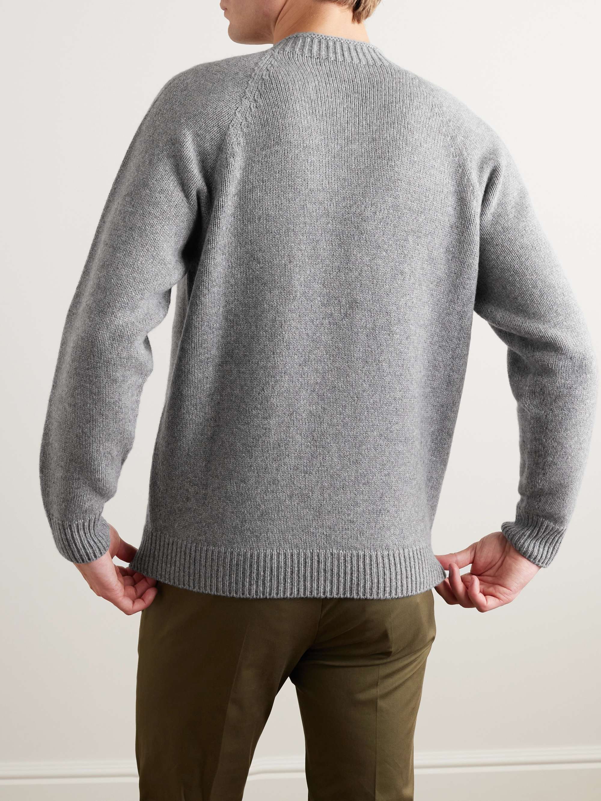 LARDINI Ribbed Cashmere Sweater for Men | MR PORTER