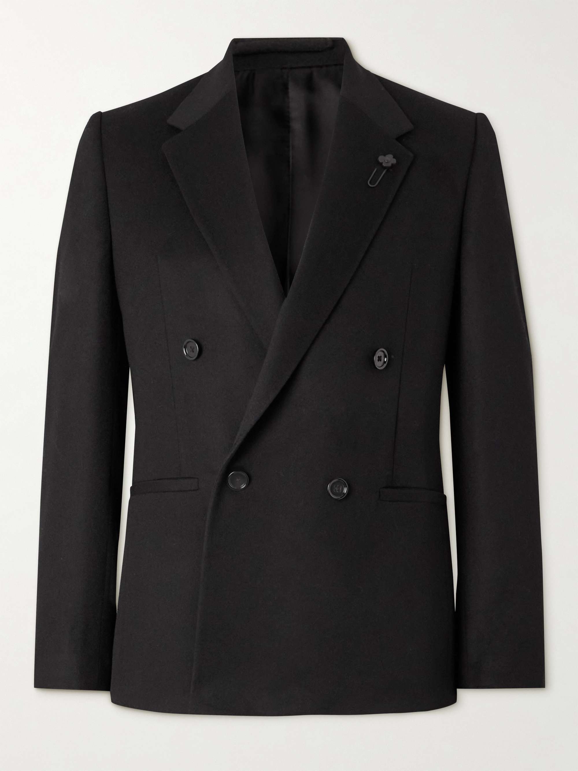 LARDINI Double-Breasted Wool Blazer for Men | MR PORTER