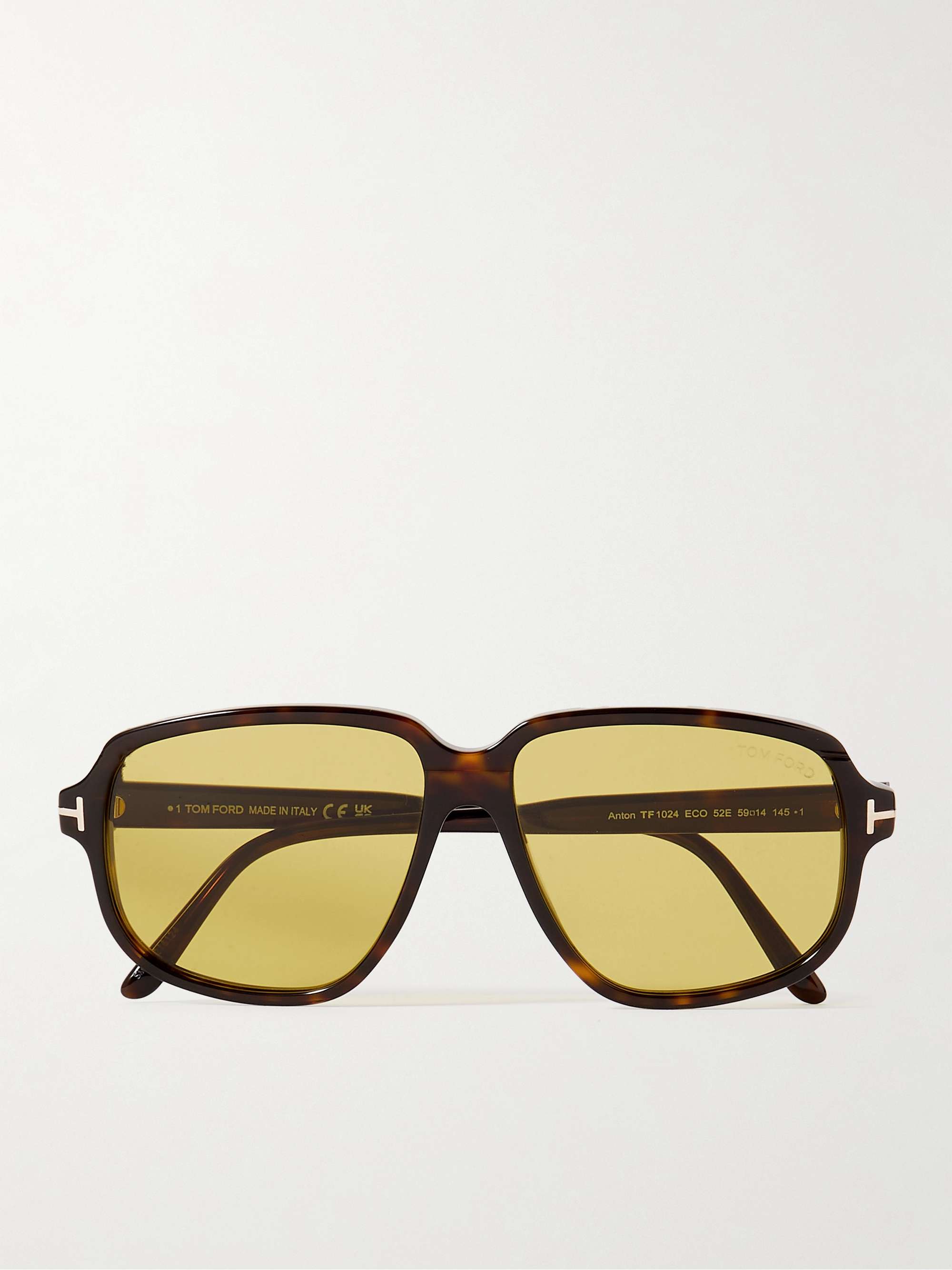 TOM FORD EYEWEAR D-Frame Tortoiseshell Acetate Sunglasses