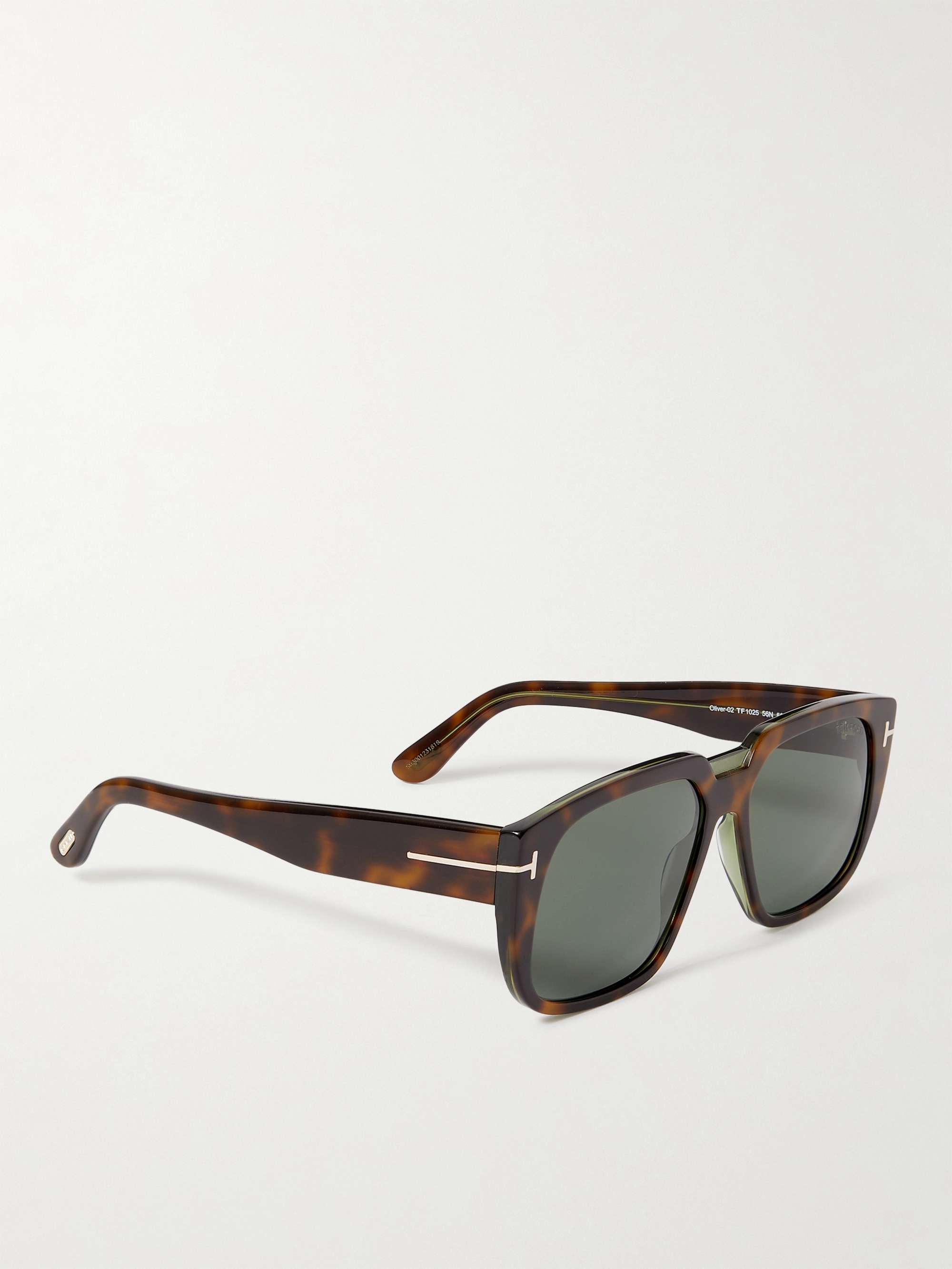 TOM FORD Square-Frame Tortoiseshell Acetate Sunglasses