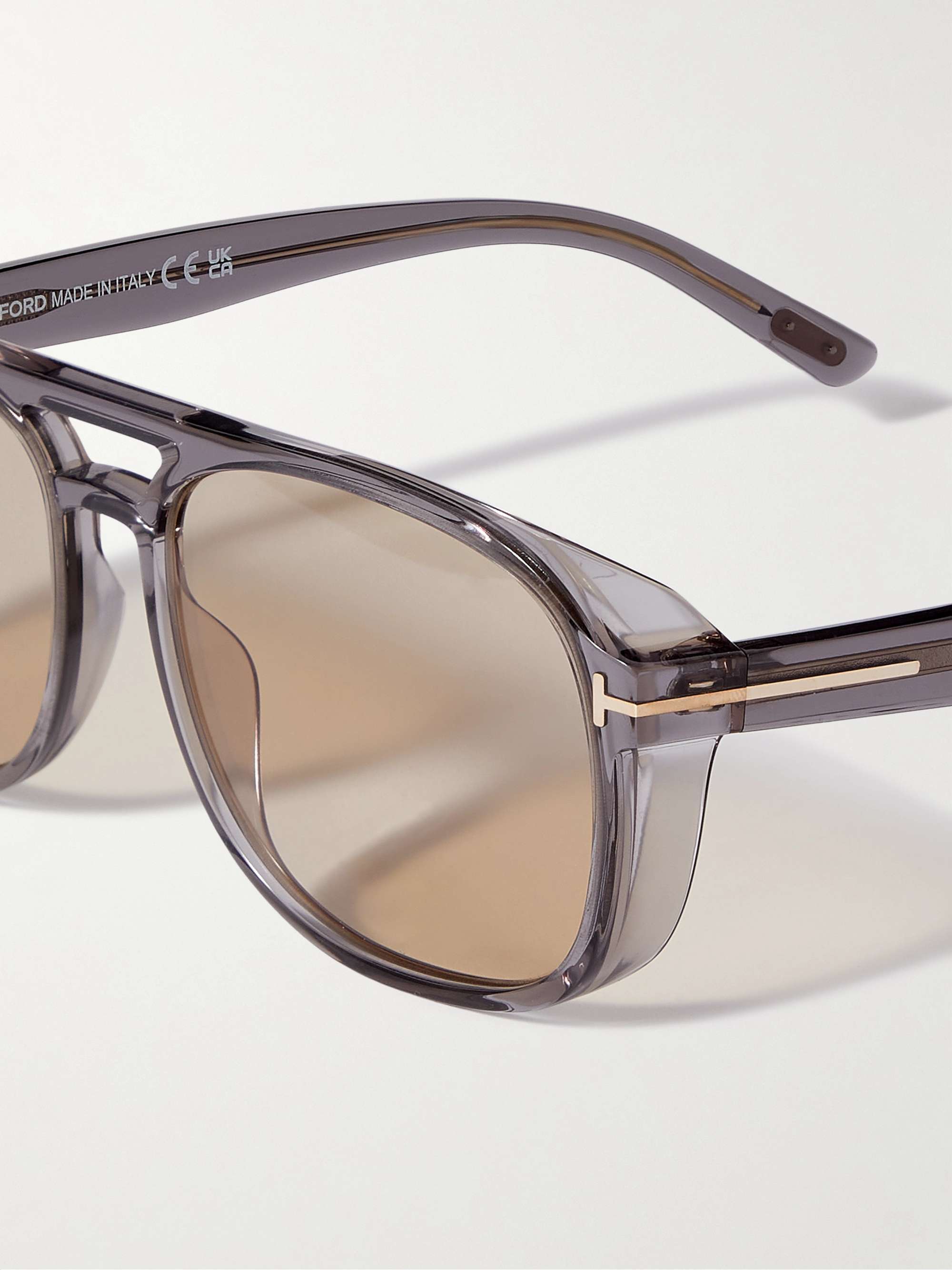TOM FORD Aviator-Style Acetate Sunglasses