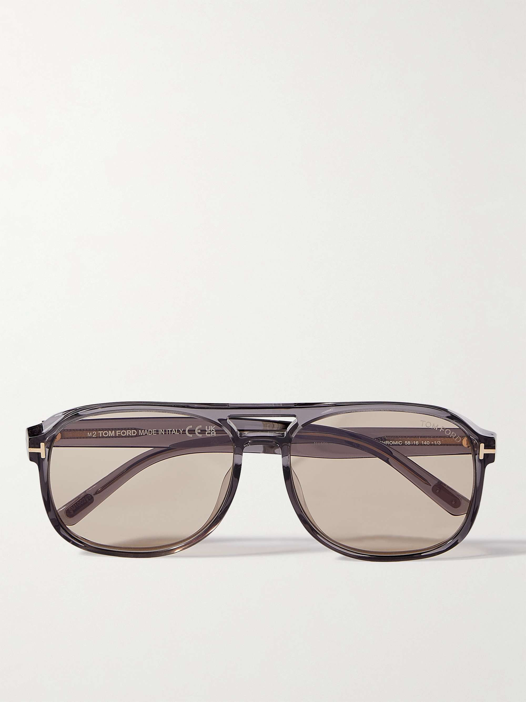 Aviator Style Acetate Sunglasses