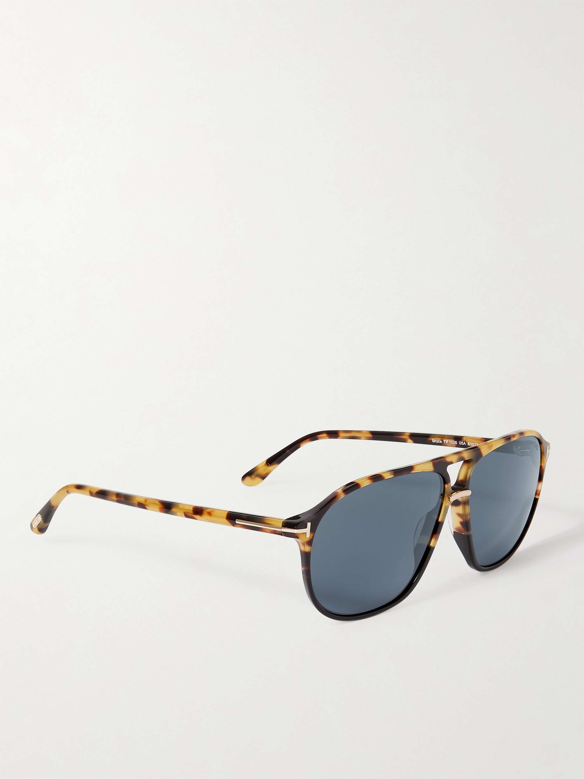 TOM FORD Aviator-Style Tortoiseshell Acetate Sunglasses