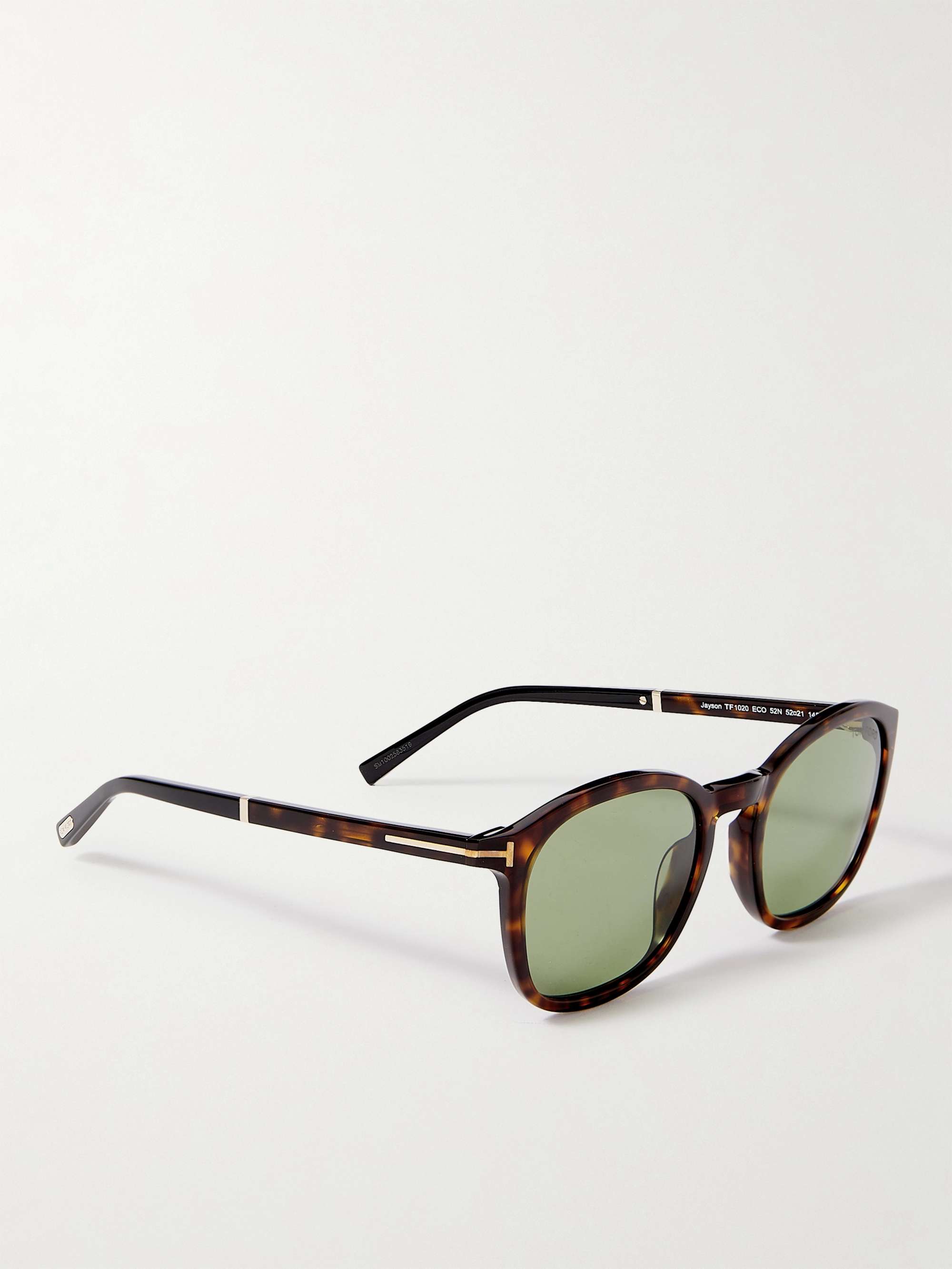 TOM FORD EYEWEAR Round-Frame Tortoiseshell Acetate Sunglasses