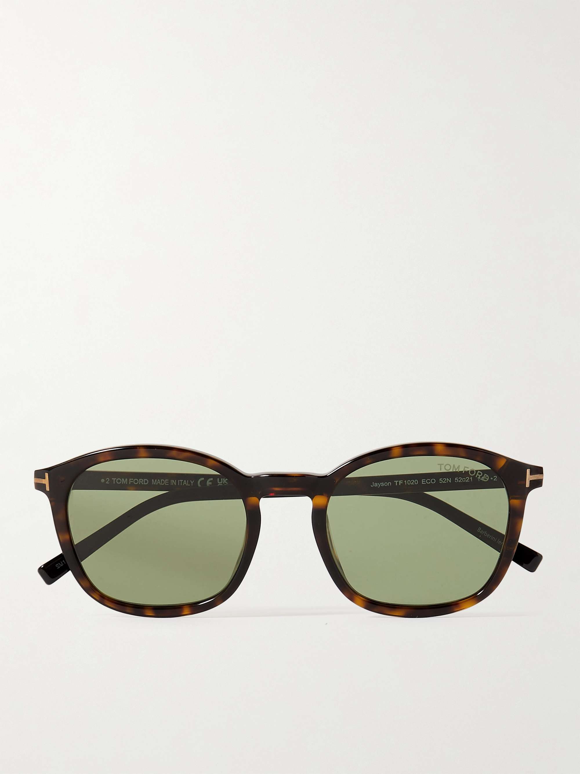 TOM FORD Round-Frame Tortoiseshell Acetate Sunglasses