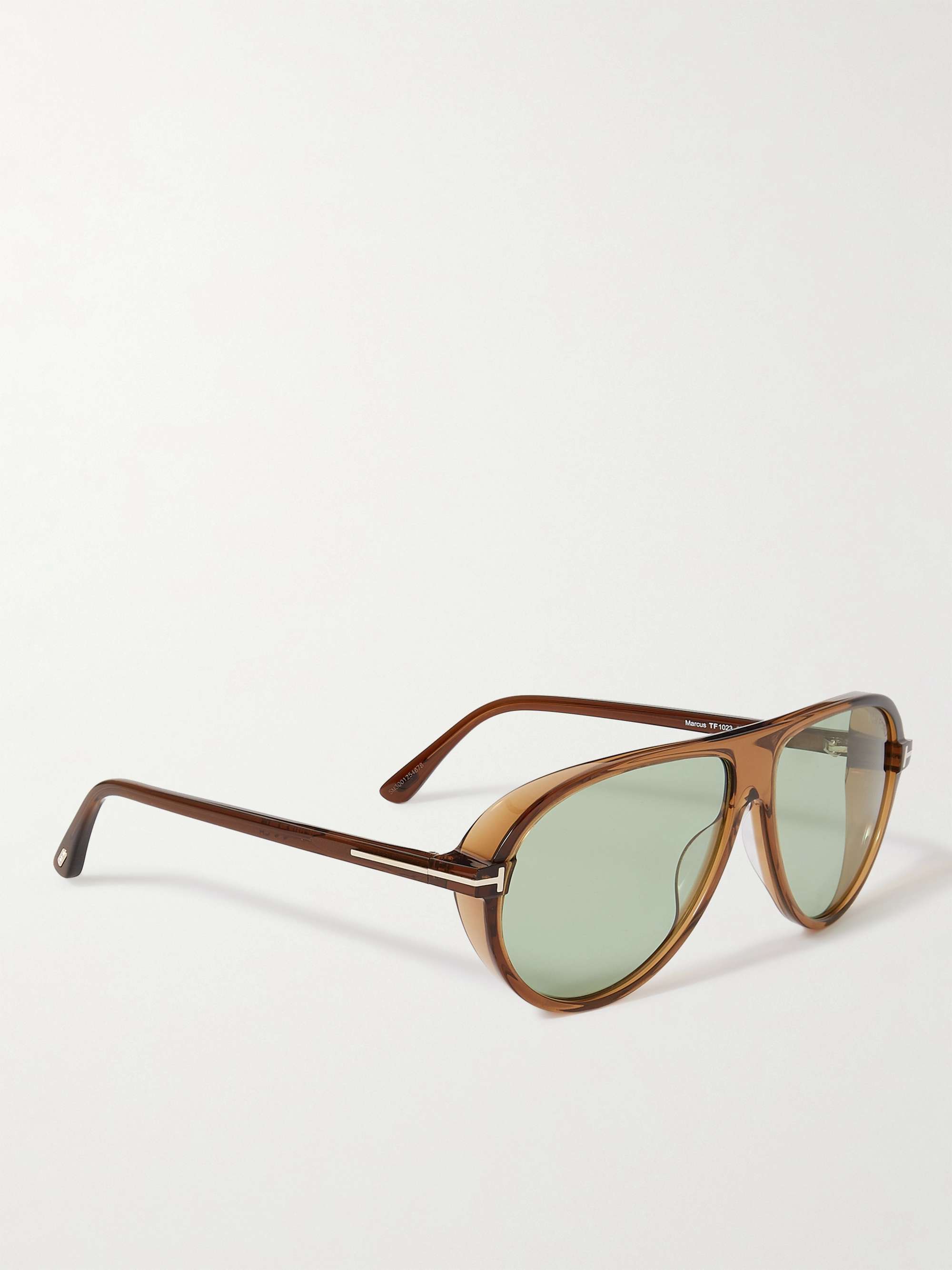 TOM FORD Aviator-Style Tortoiseshell Acetate Sunglasses
