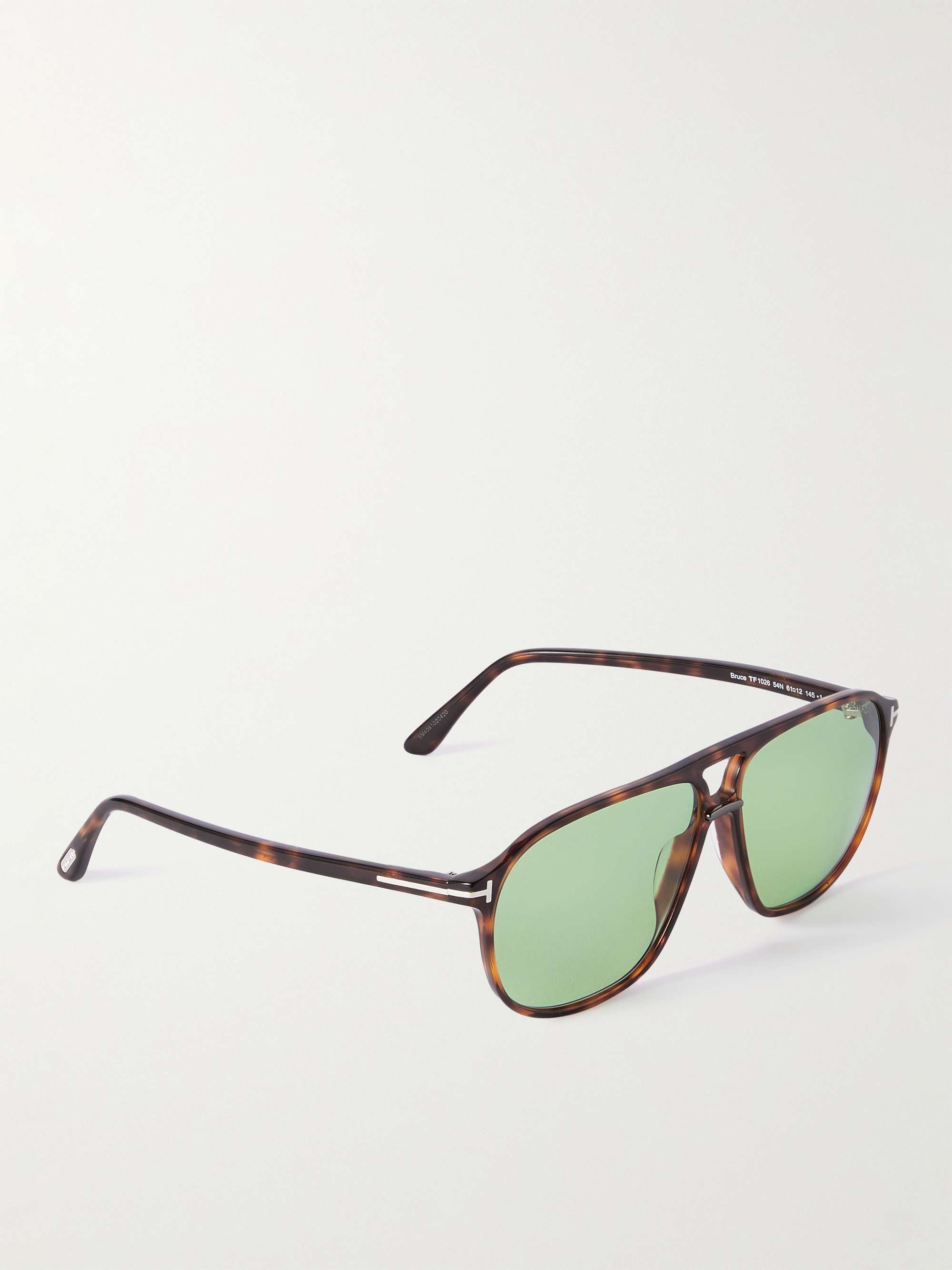 TOM FORD Aviator-Style Tortoiseshell Acetate Sunglasses