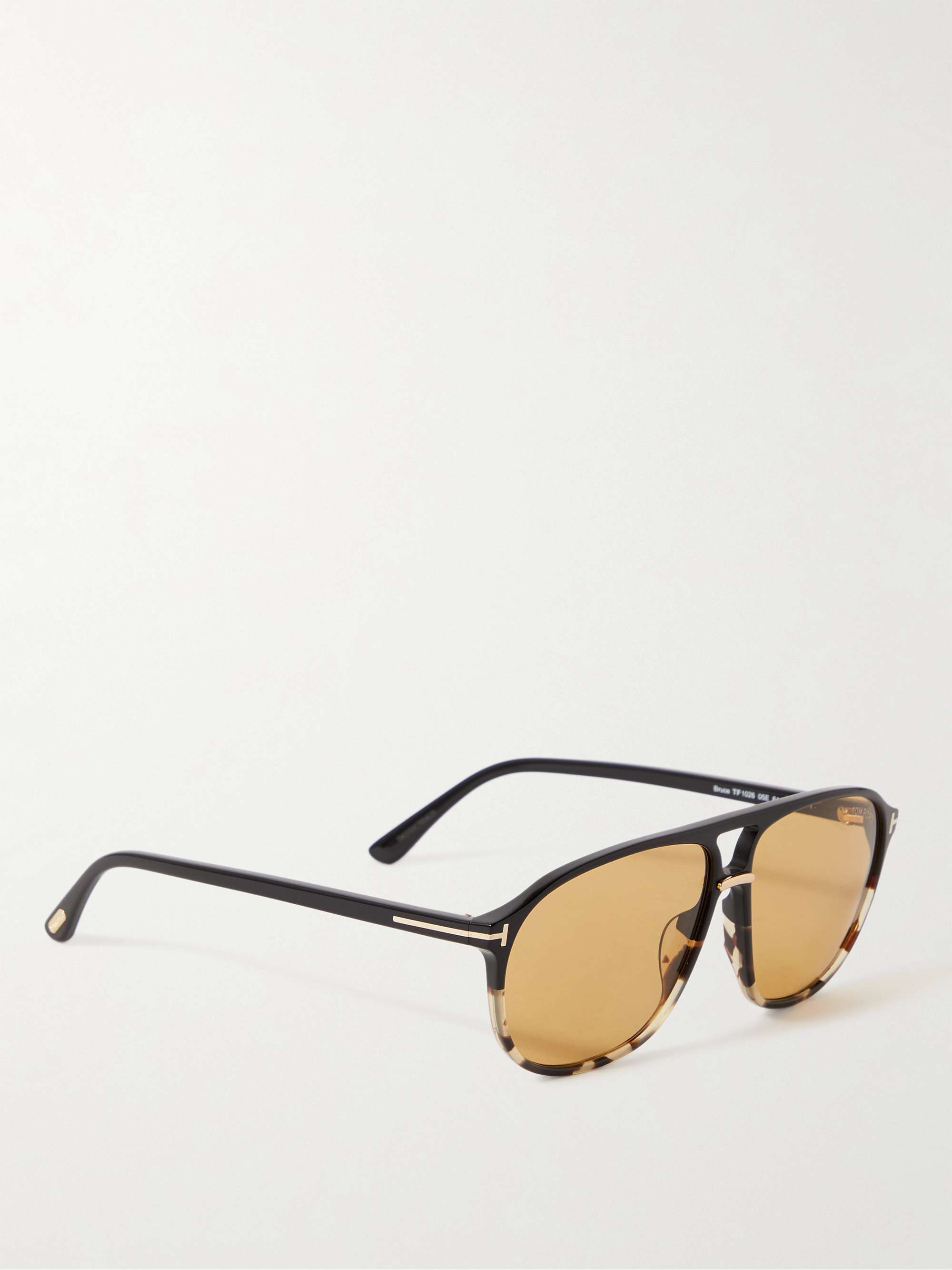 TOM FORD Aviator-Style Tortoiseshell Acetate Sunglasses