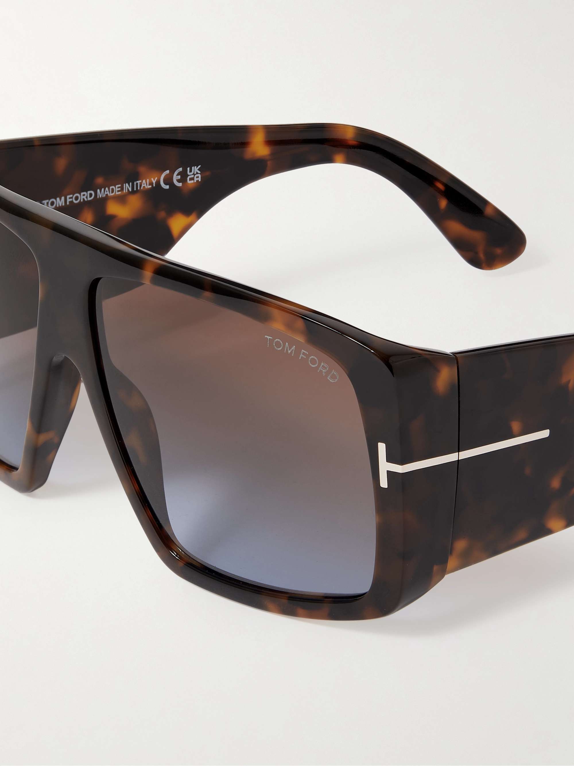 TOM FORD Square-Frame Tortoiseshell Acetate Sunglasses