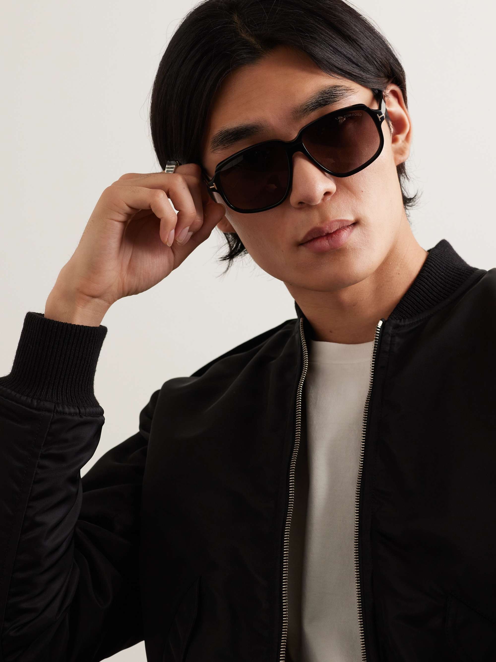 TOM FORD D-Frame Acetate Sunglasses