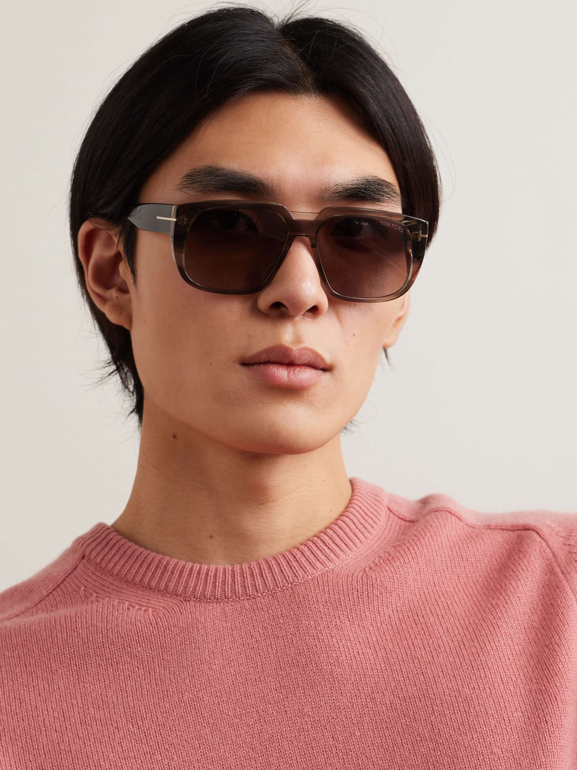 TOM FORD Square-Frame Acetate Sunglasses