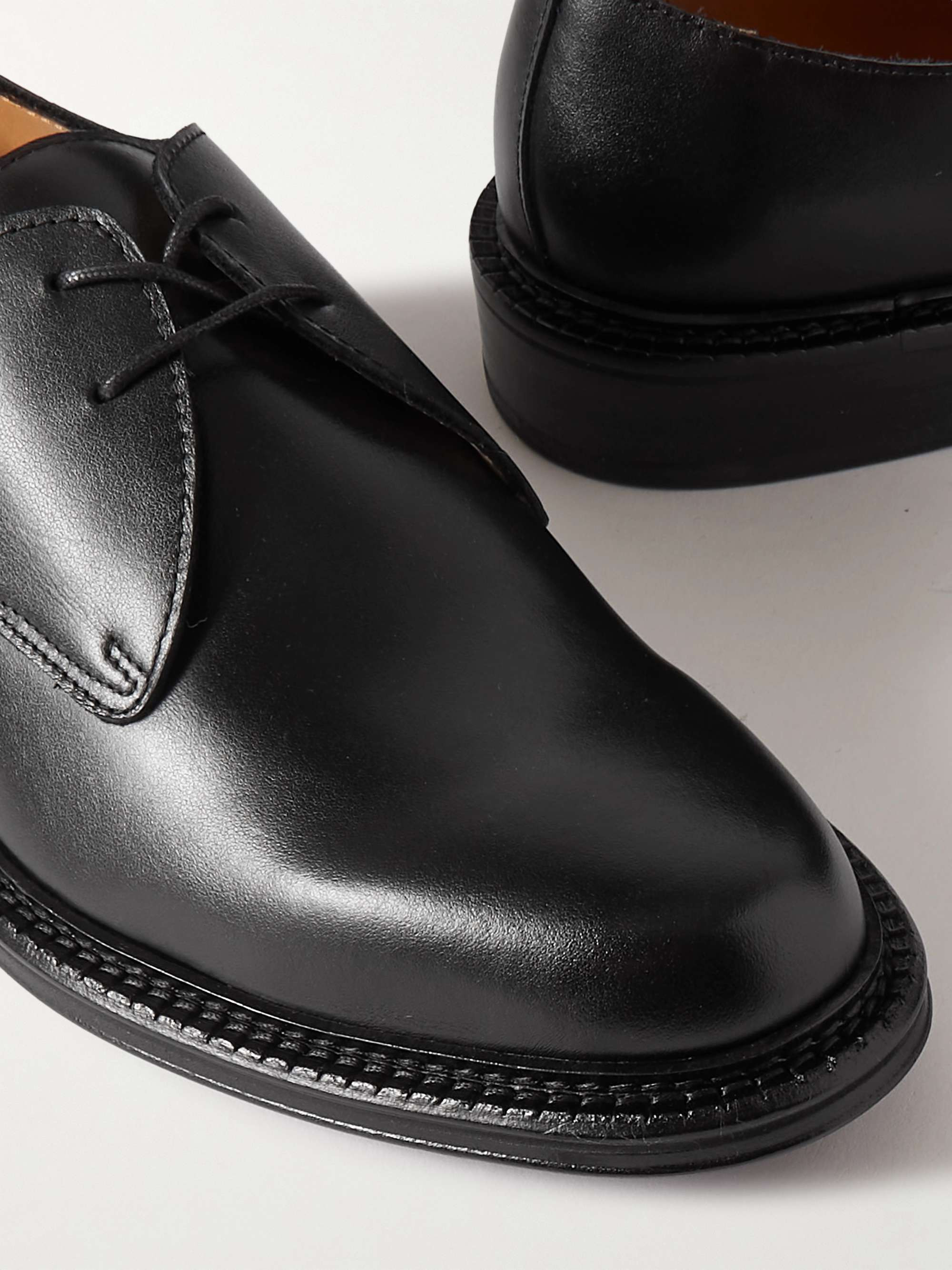 MR P. James Polished-Leather Derby Shoes for Men | MR PORTER