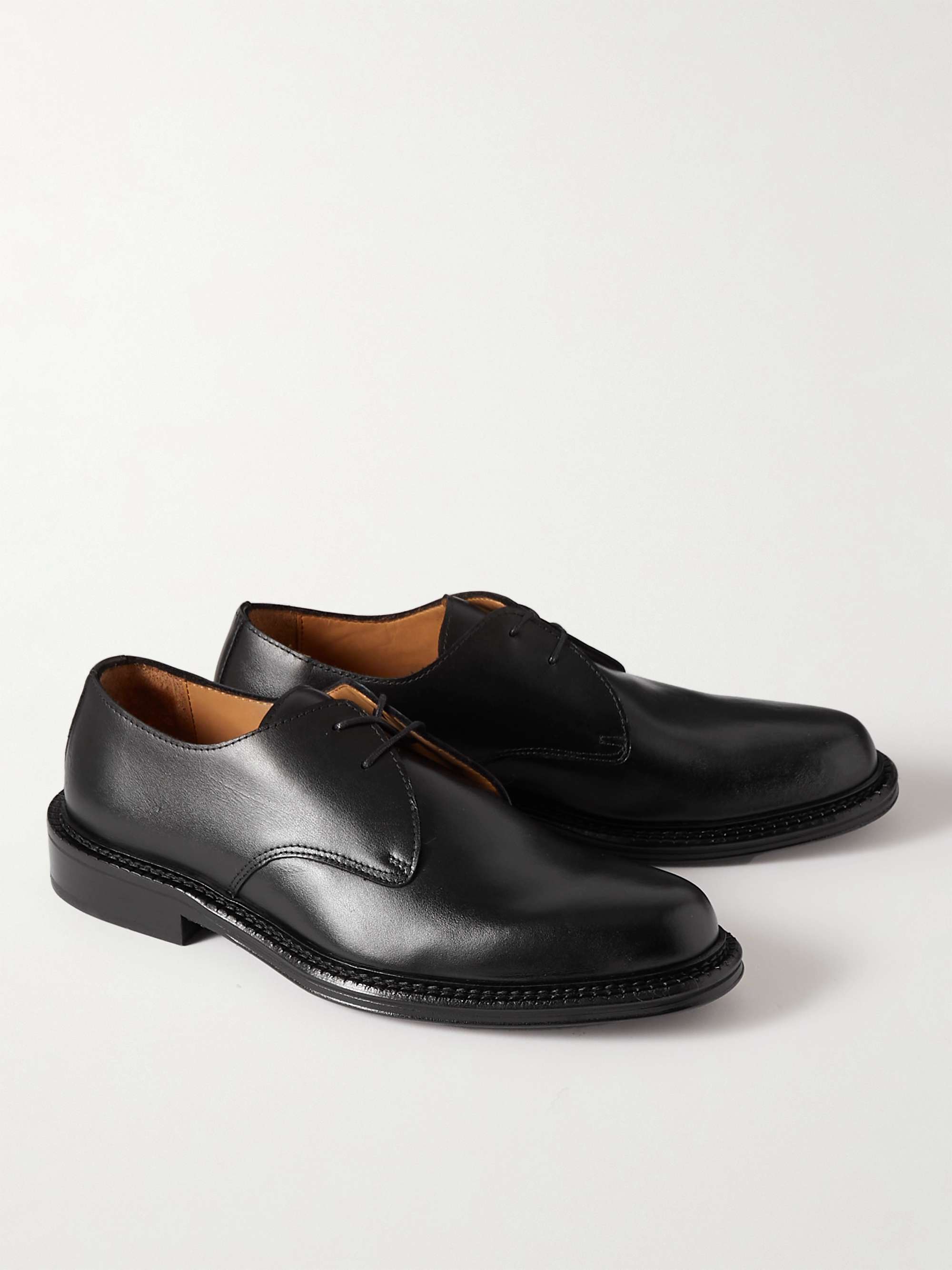 MR P. James Polished-Leather Derby Shoes for Men | MR PORTER