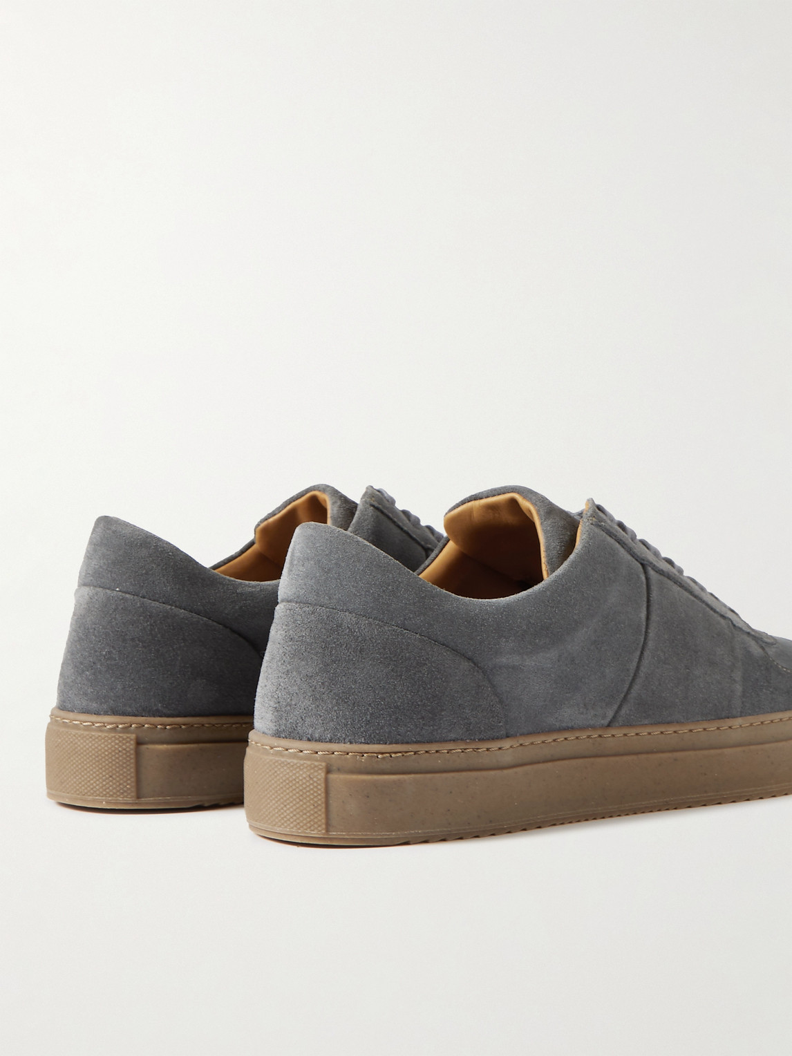 Shop Mr P Larry Regenerated Suede By Evolo® Sneakers In Gray