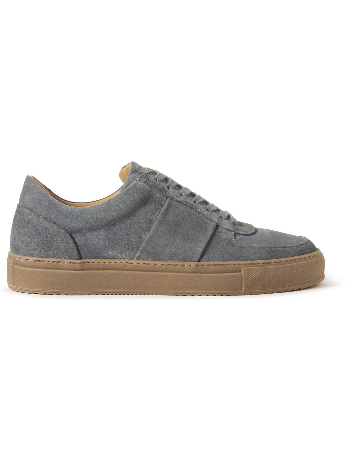 Mr P Larry Regenerated Suede By Evolo® Trainers In Grey