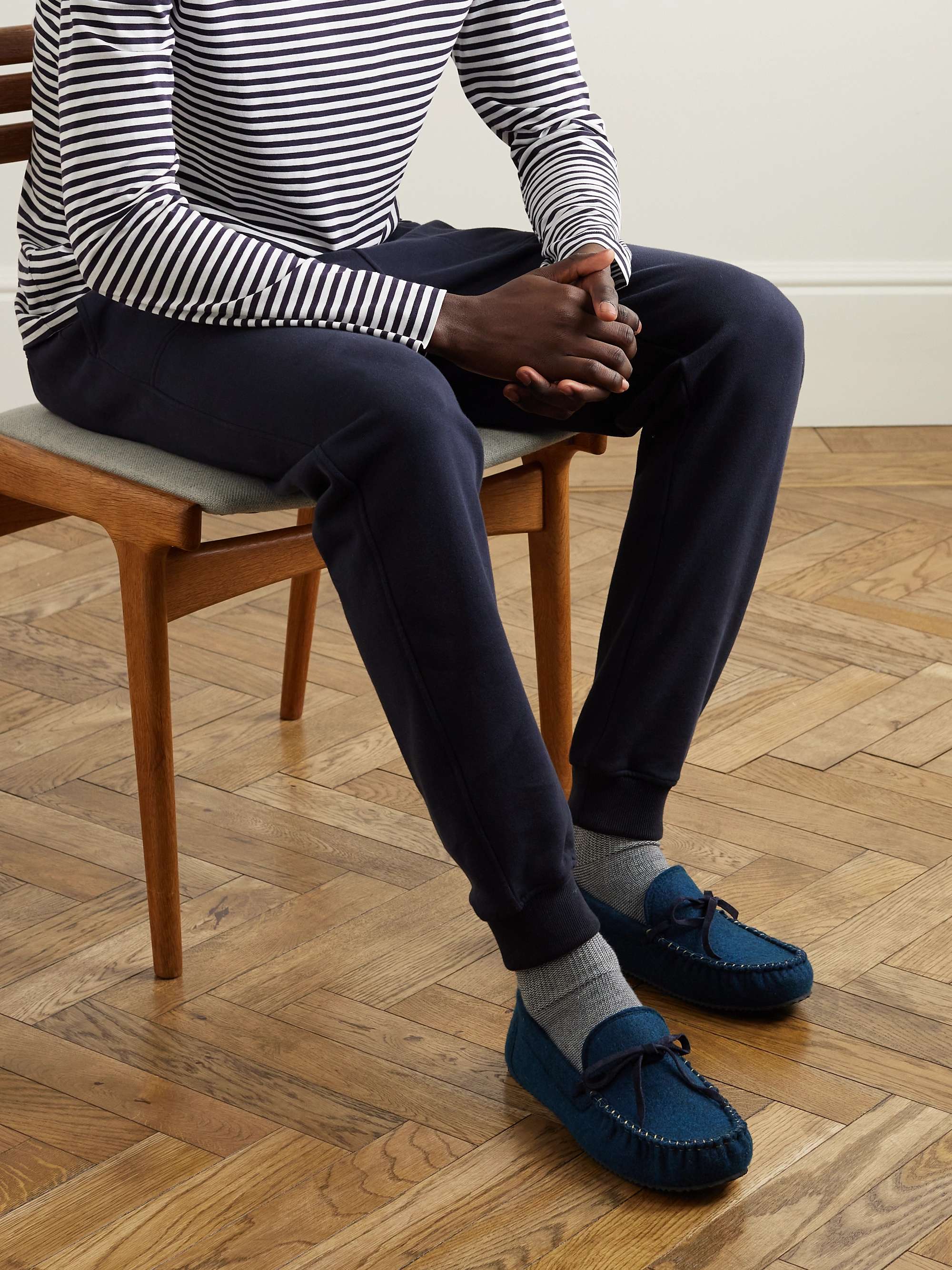 MR P. Recycled-Felt Loafers for Men | MR PORTER