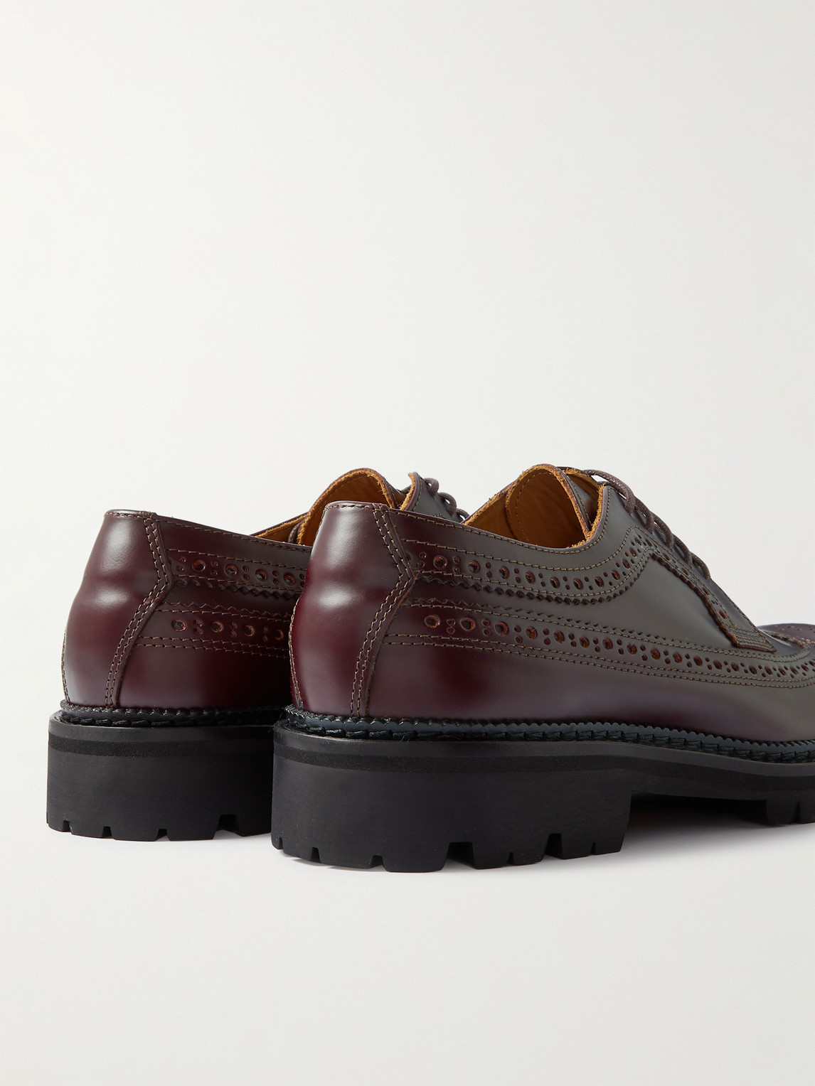 Shop Mr P Jacques Leather Brogues In Brown