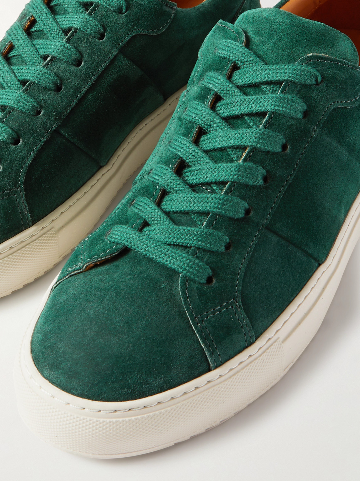 Shop Mr P Alec Regenerated Suede By Evolo® Sneakers In Green