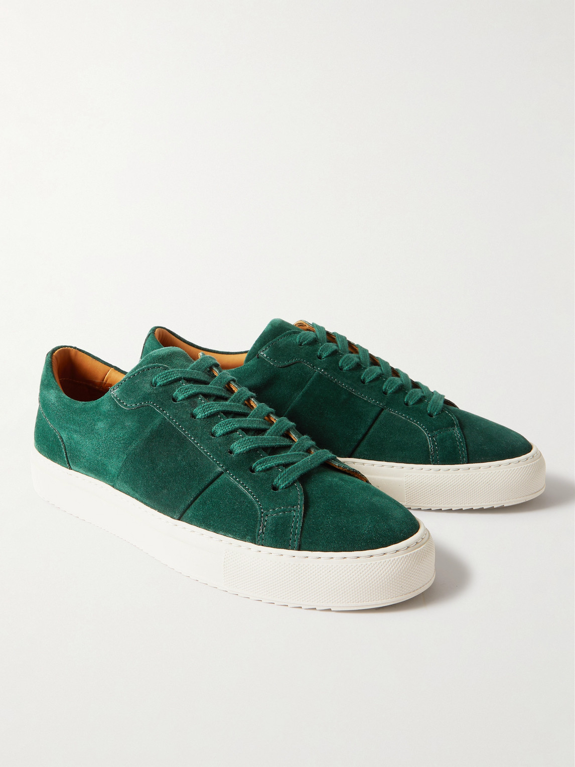 Shop Mr P Alec Regenerated Suede By Evolo® Sneakers In Green